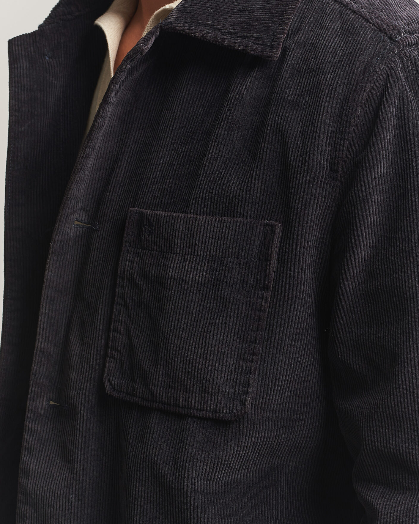 Herre | Skjorter | Morris | Fenix Cord Shirt Jacket Blue