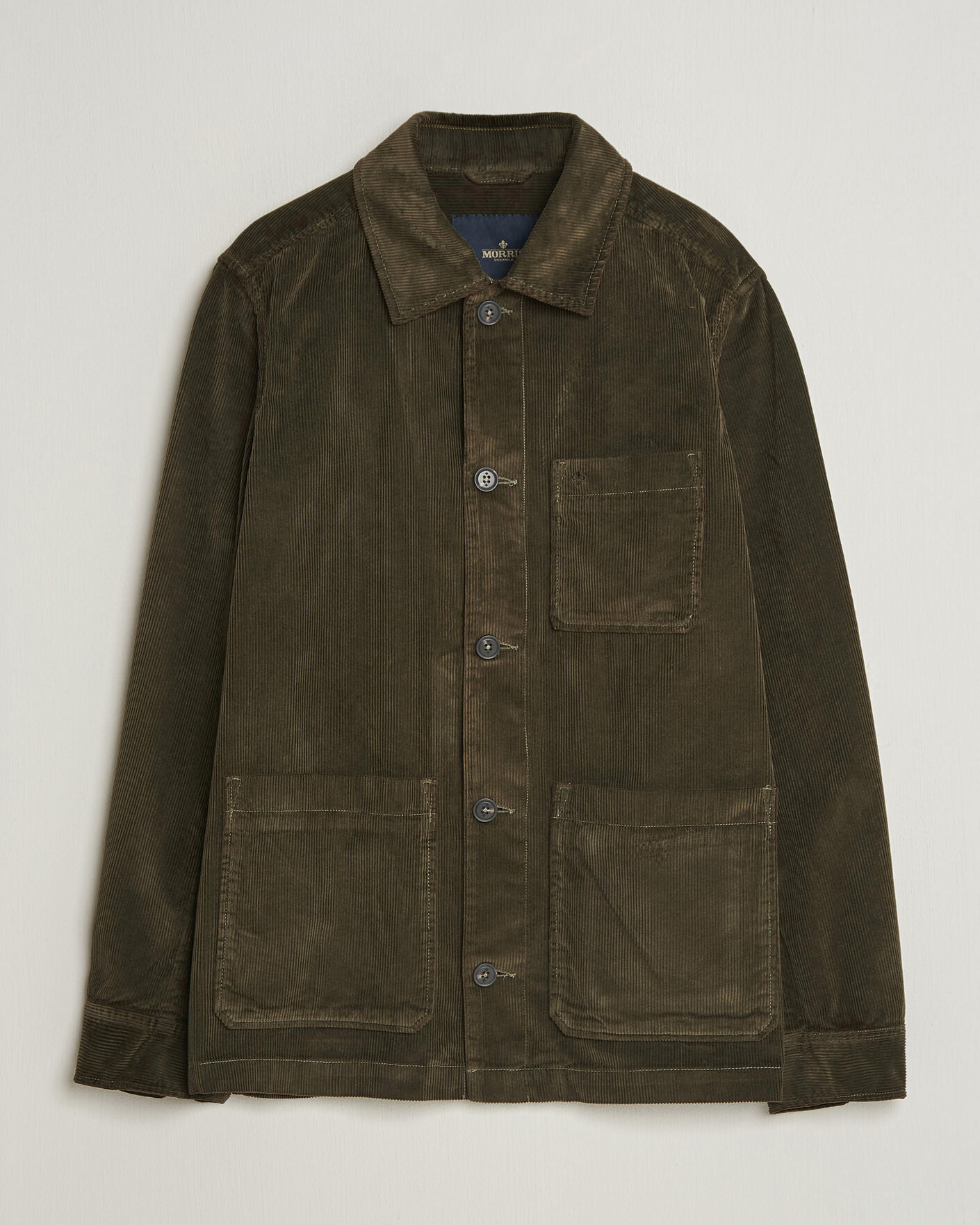 Herre | Skjorter | Morris | Fenix Cord Shirt Jacket Olive