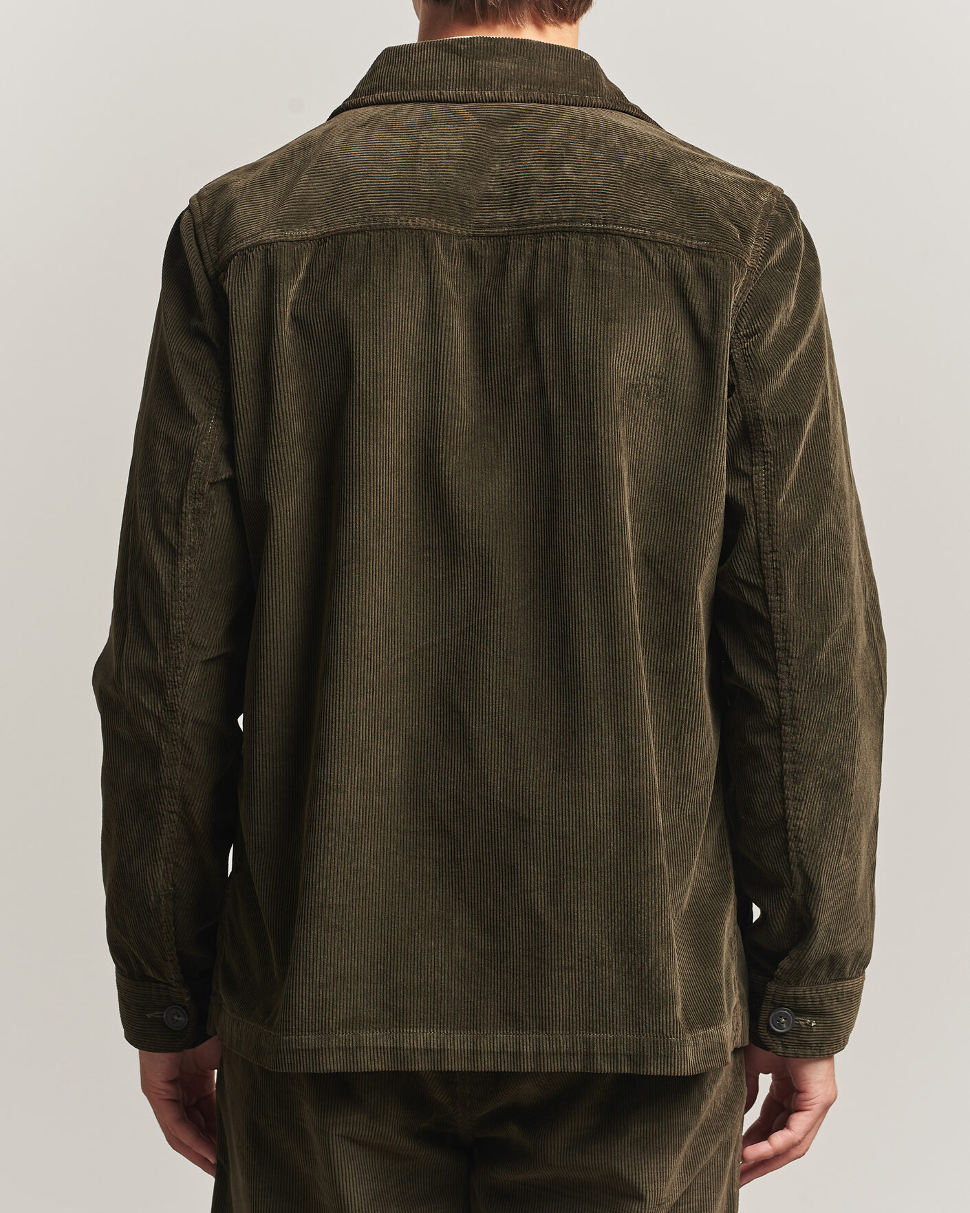 Herre | Skjorter | Morris | Fenix Cord Shirt Jacket Olive