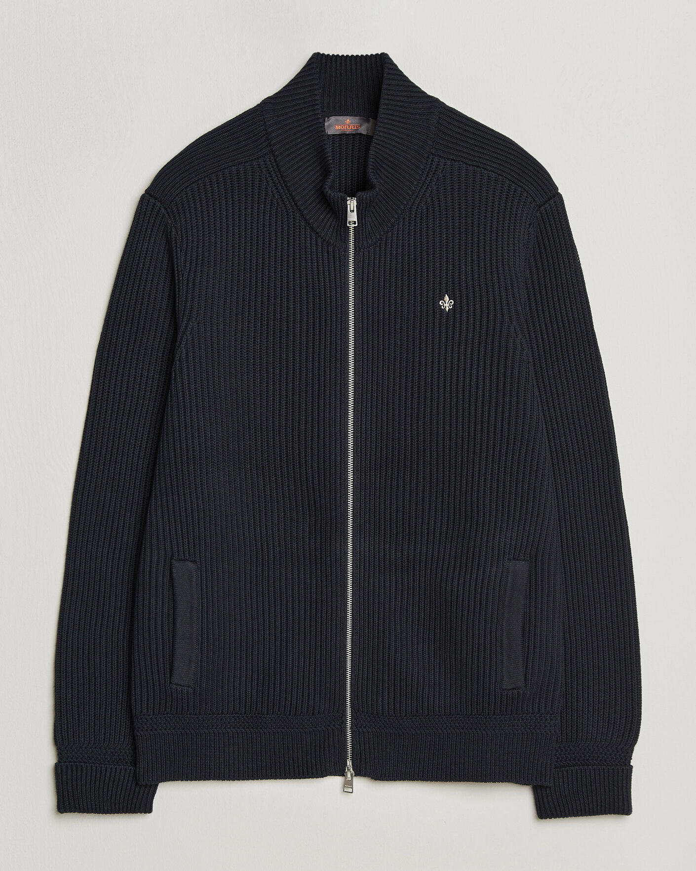 Herre | Trøjer | Morris | Duncan Zip Cardigan Old Blue