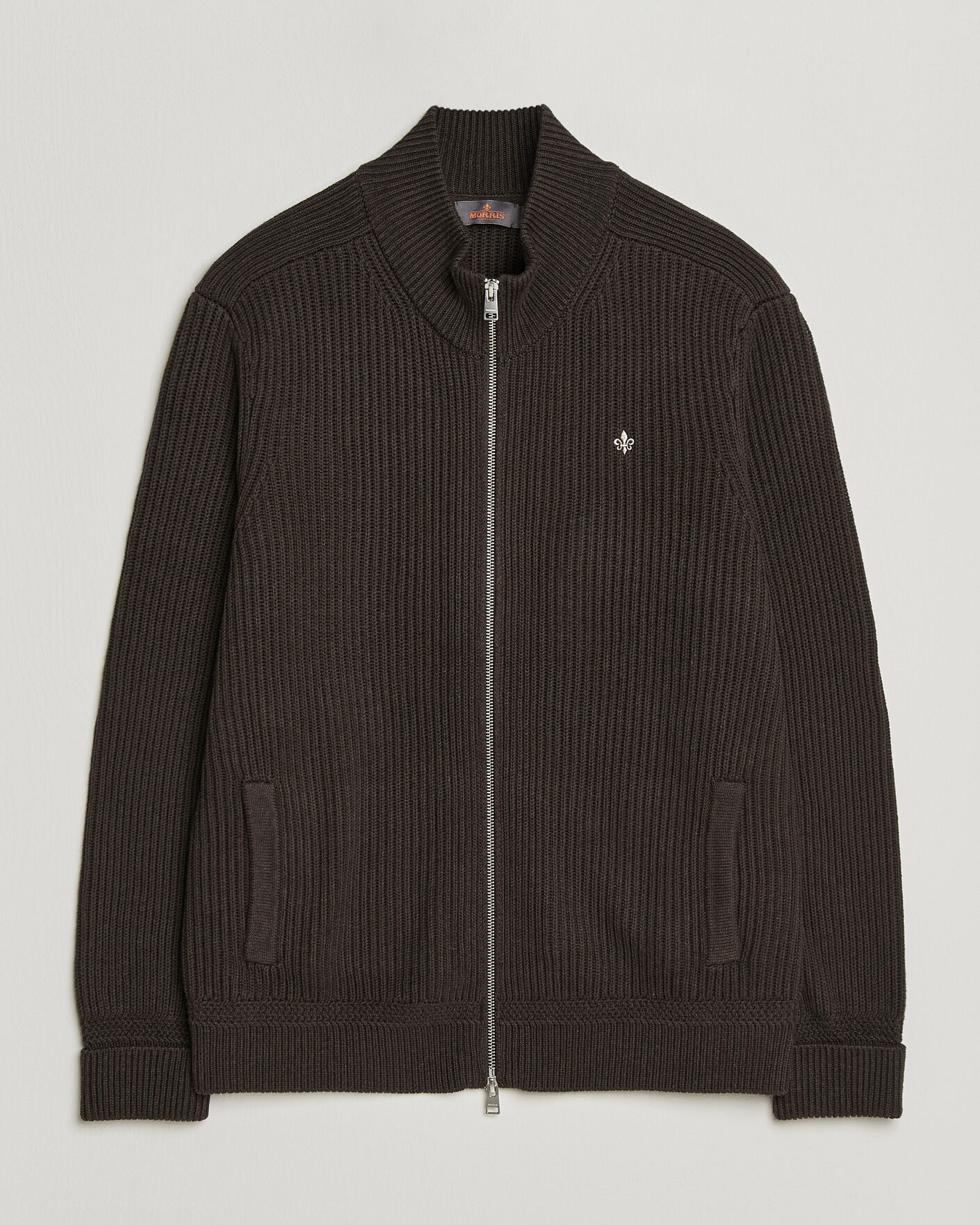 Herre | Trøjer | Morris | Duncan Zip Cardigan Brown