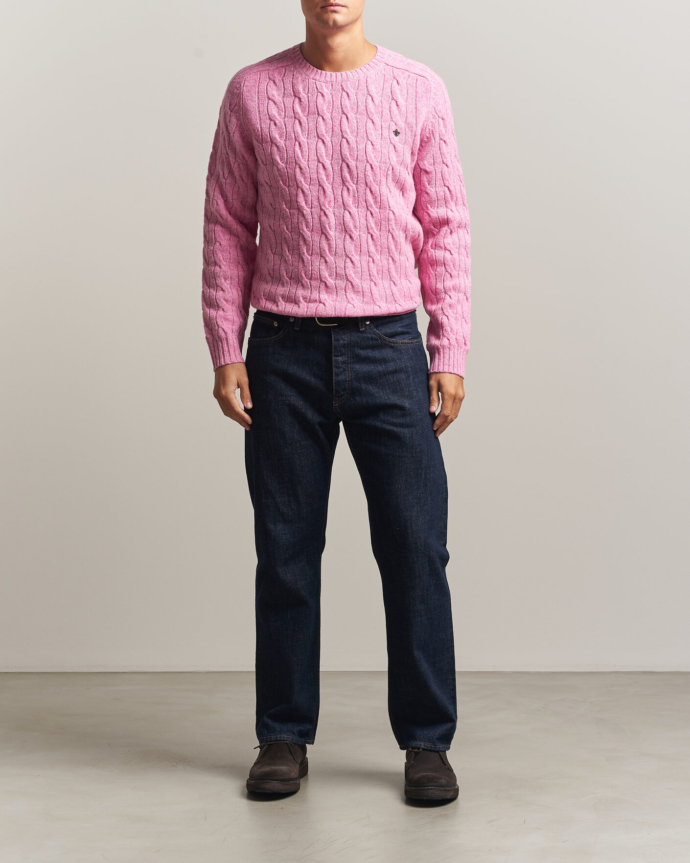 Herre | Trøjer | Morris | Archard Cable Sweater Pink