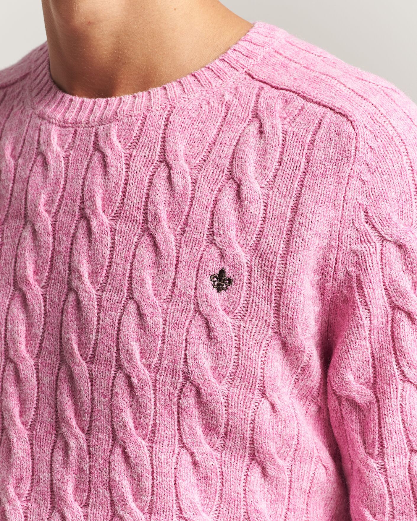 Herre | Trøjer | Morris | Archard Cable Sweater Pink