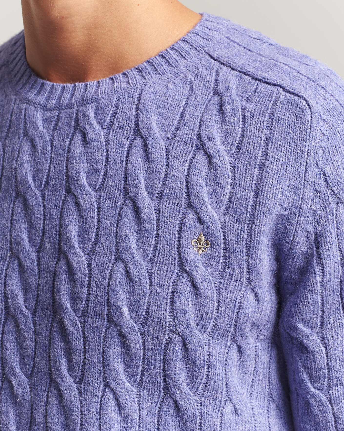 Herre | Trøjer | Morris | Archard Cable Sweater Purple