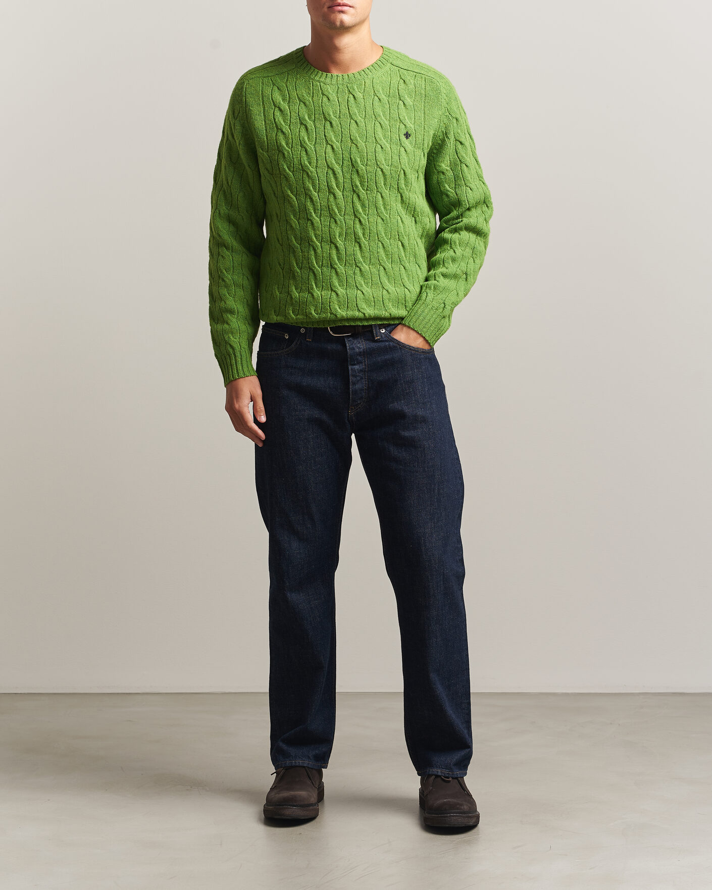 Herre | Trøjer | Morris | Archard Cable Sweater Green