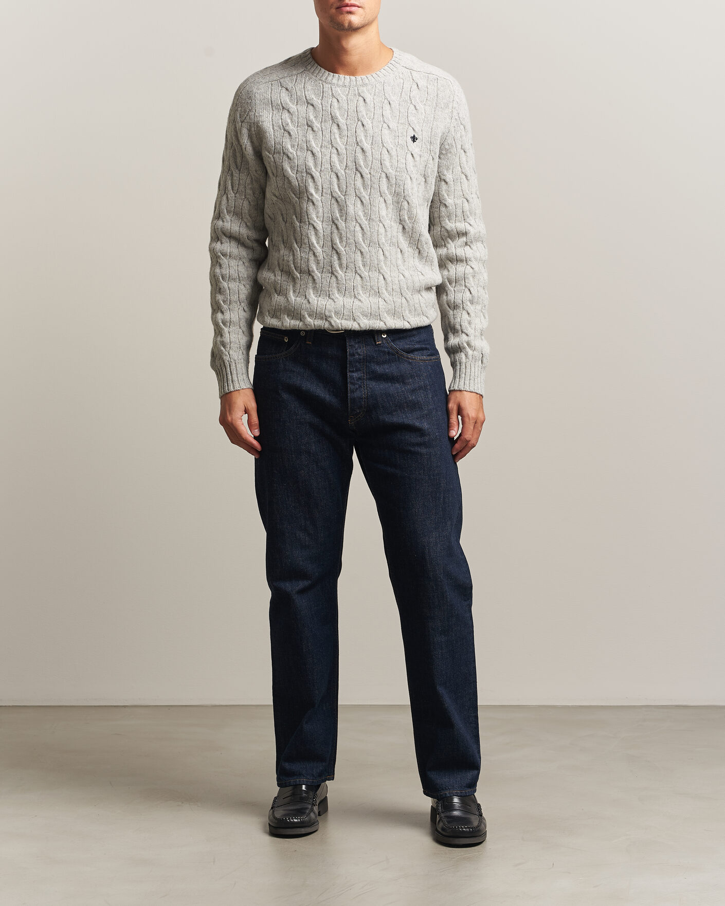Herre | Trøjer | Morris | Archard Cable Sweater Grey