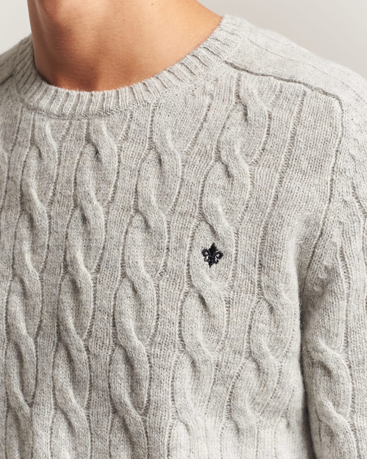 Herre | Trøjer | Morris | Archard Cable Sweater Grey