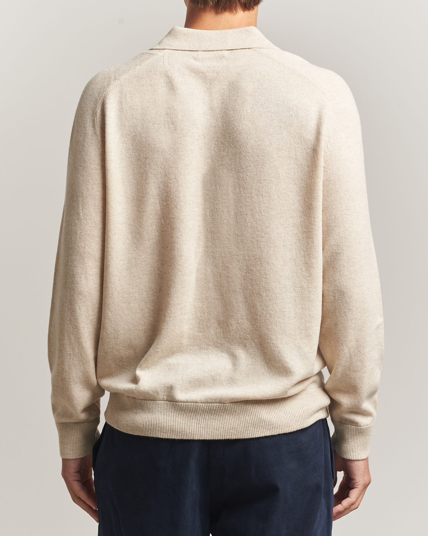 Herre | Trøjer | Morris | Wilfred Cashmere Resort Polo Off White