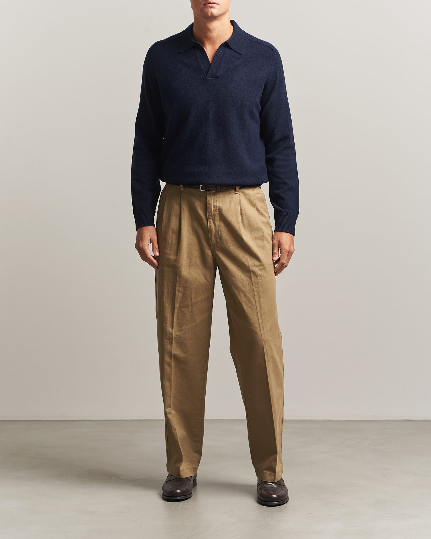 Herre | Trøjer | Morris | Wilfred Cashmere Resort Polo Navy