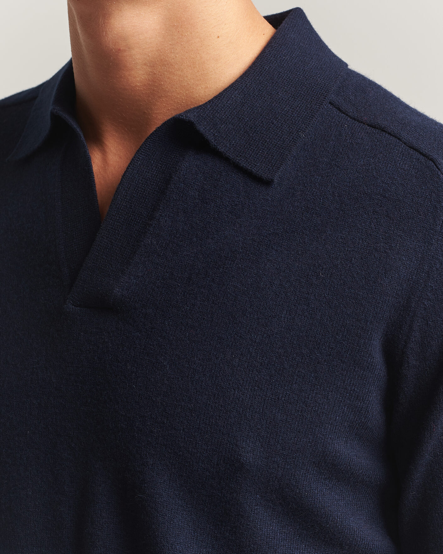 Herre | Trøjer | Morris | Wilfred Cashmere Resort Polo Navy