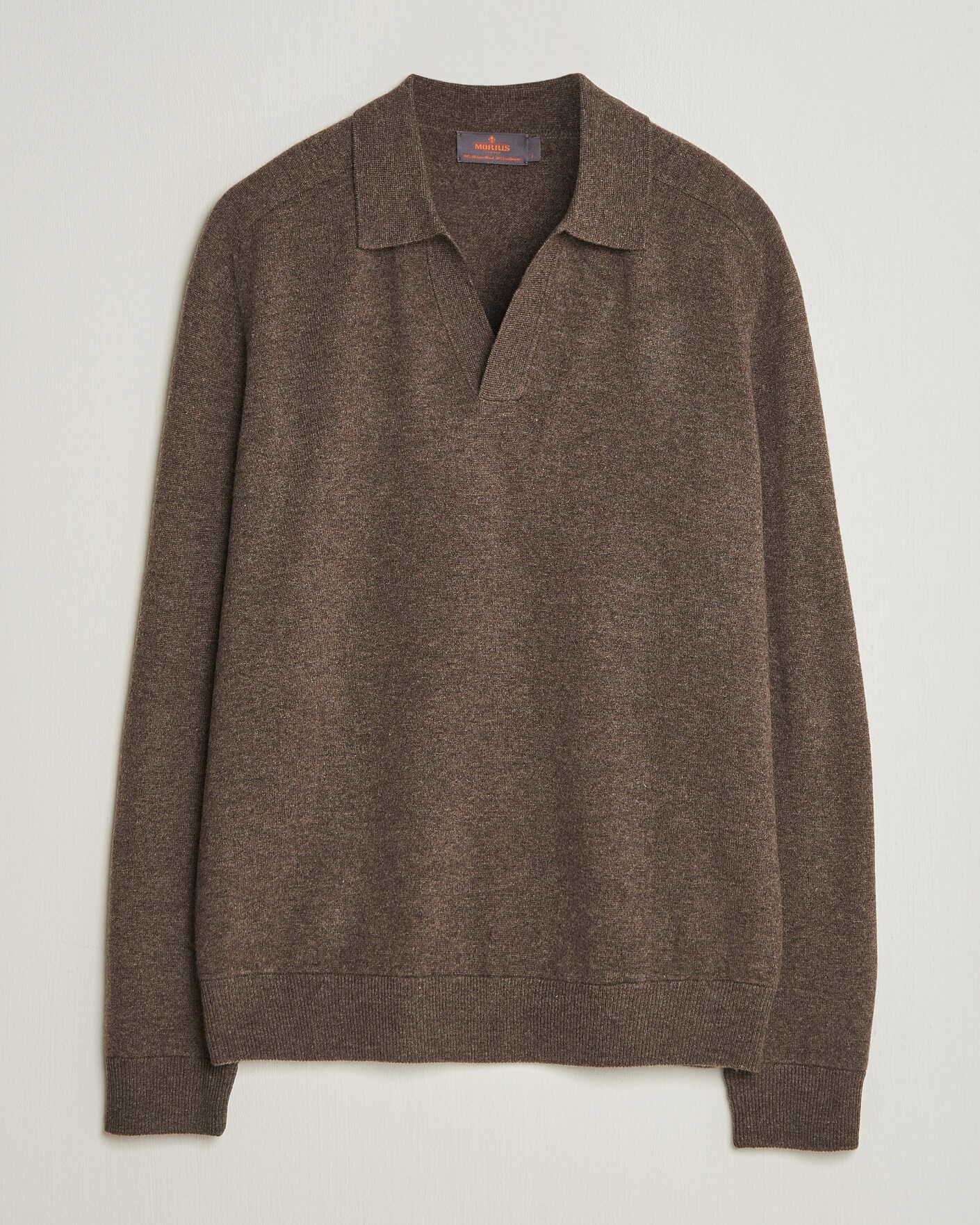 Herre | Trøjer | Morris | Wilfred Cashmere Resort Polo Brown