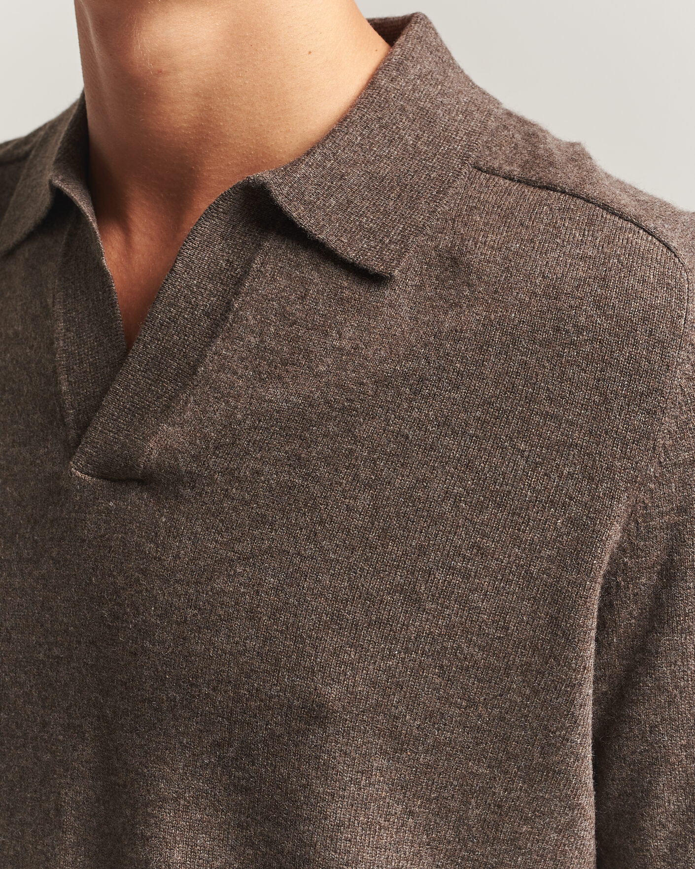 Herre | Trøjer | Morris | Wilfred Cashmere Resort Polo Brown