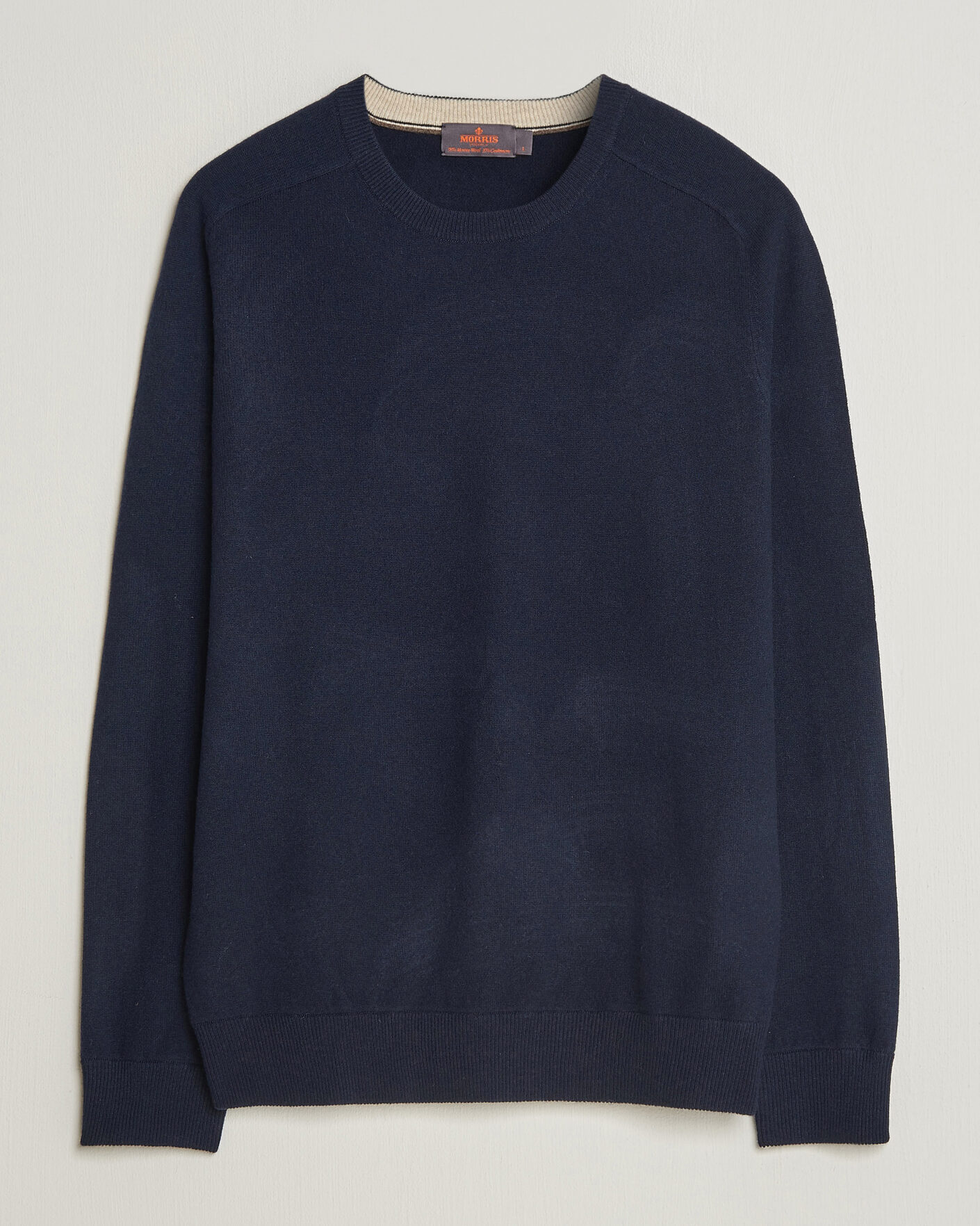 Herre | Trøjer | Morris | Wilfred Cashmere O-Neck Navy