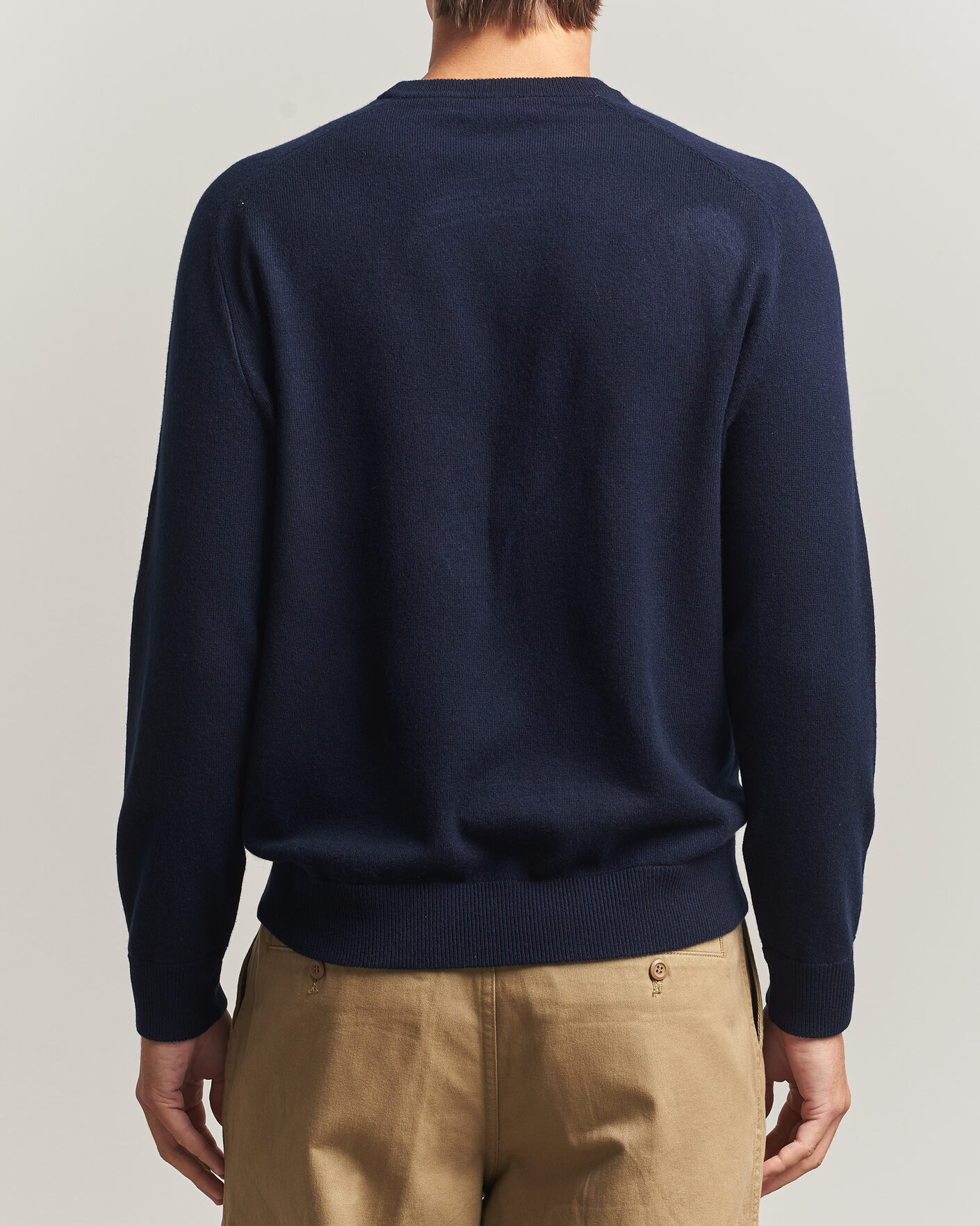 Herre | Trøjer | Morris | Wilfred Cashmere O-Neck Navy