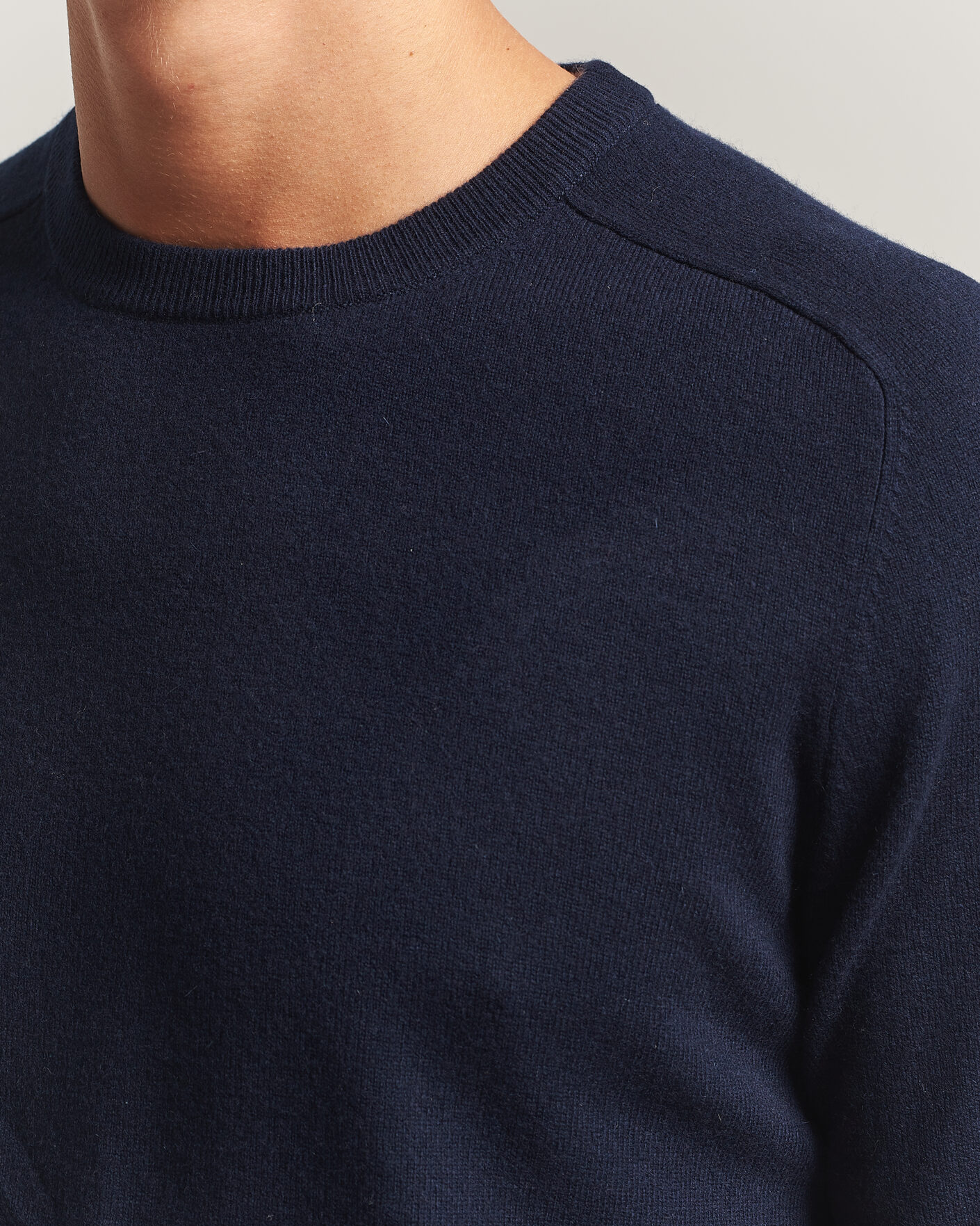 Herre | Trøjer | Morris | Wilfred Cashmere O-Neck Navy