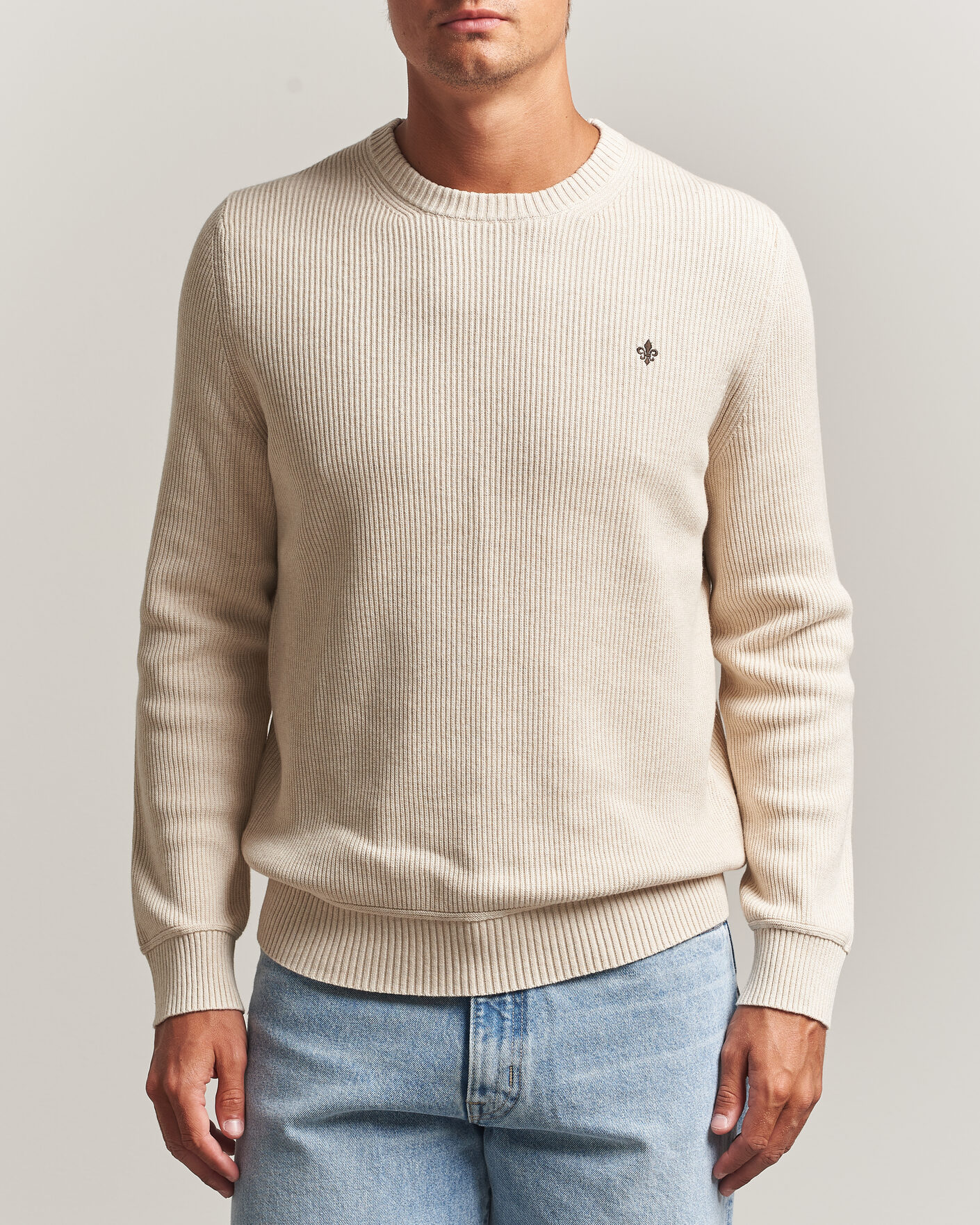 Herre | Trøjer | Morris | Colin O-Neck Khaki