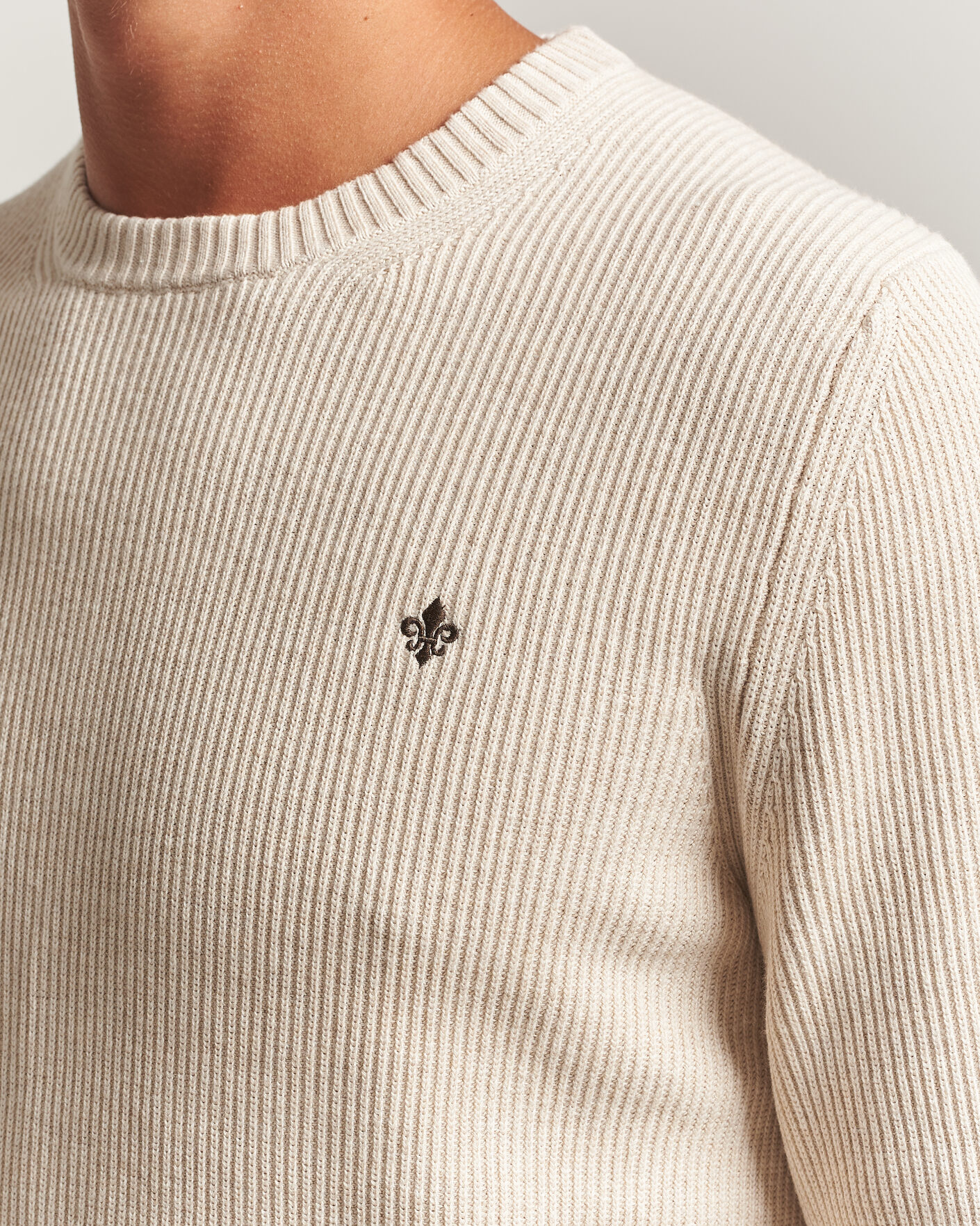 Herre | Trøjer | Morris | Colin O-Neck Khaki