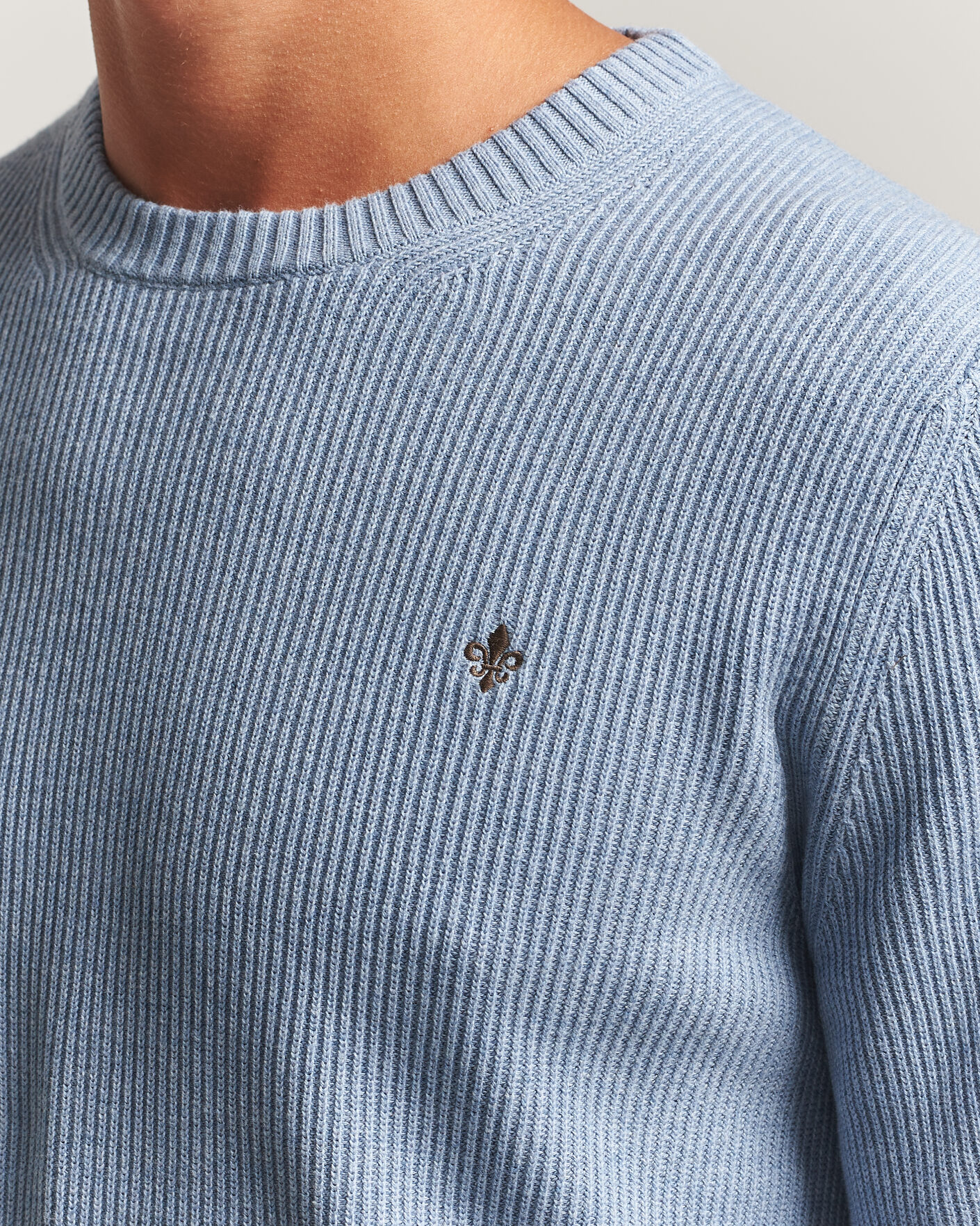 Herre | Trøjer | Morris | Colin O-Neck Light Blue