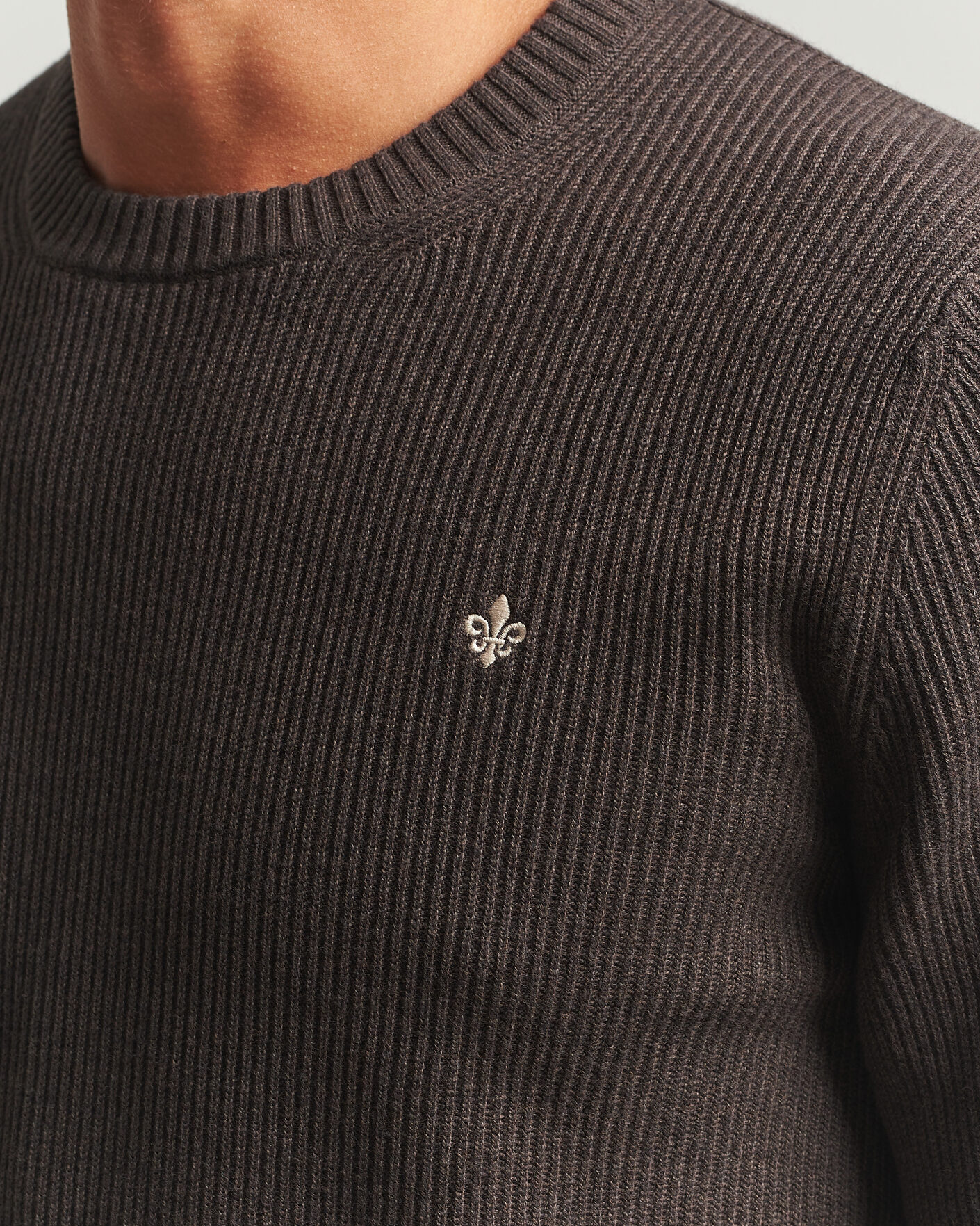 Herre | Trøjer | Morris | Colin O-Neck Brown