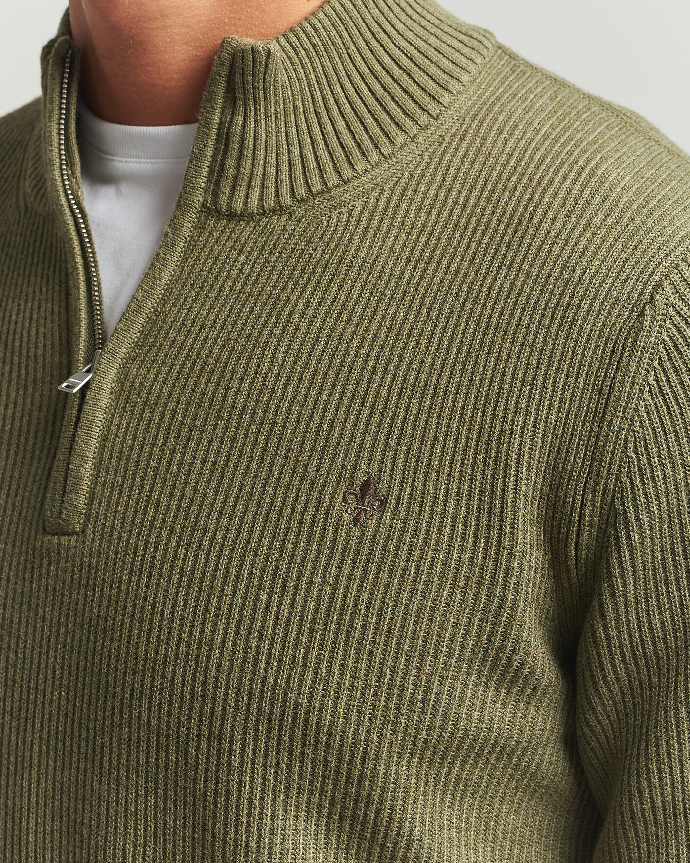 Herre | Trøjer | Morris | Colin Half Zip Olive