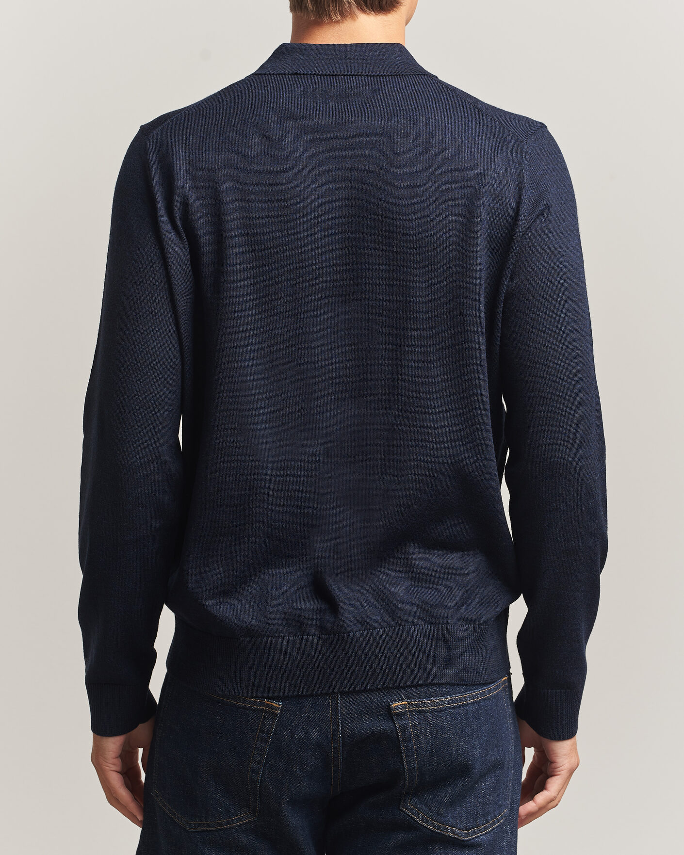 Herre | Trøjer | Morris | Merino Resort Polo Navy