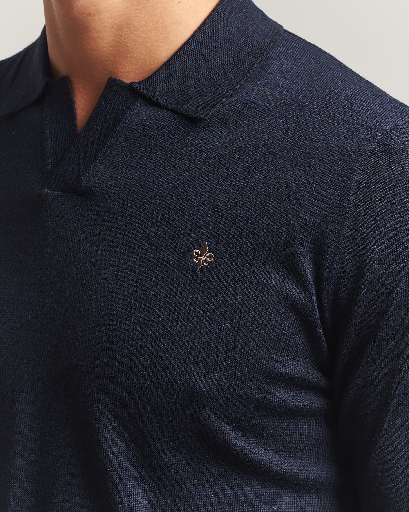Herre | Trøjer | Morris | Merino Resort Polo Navy