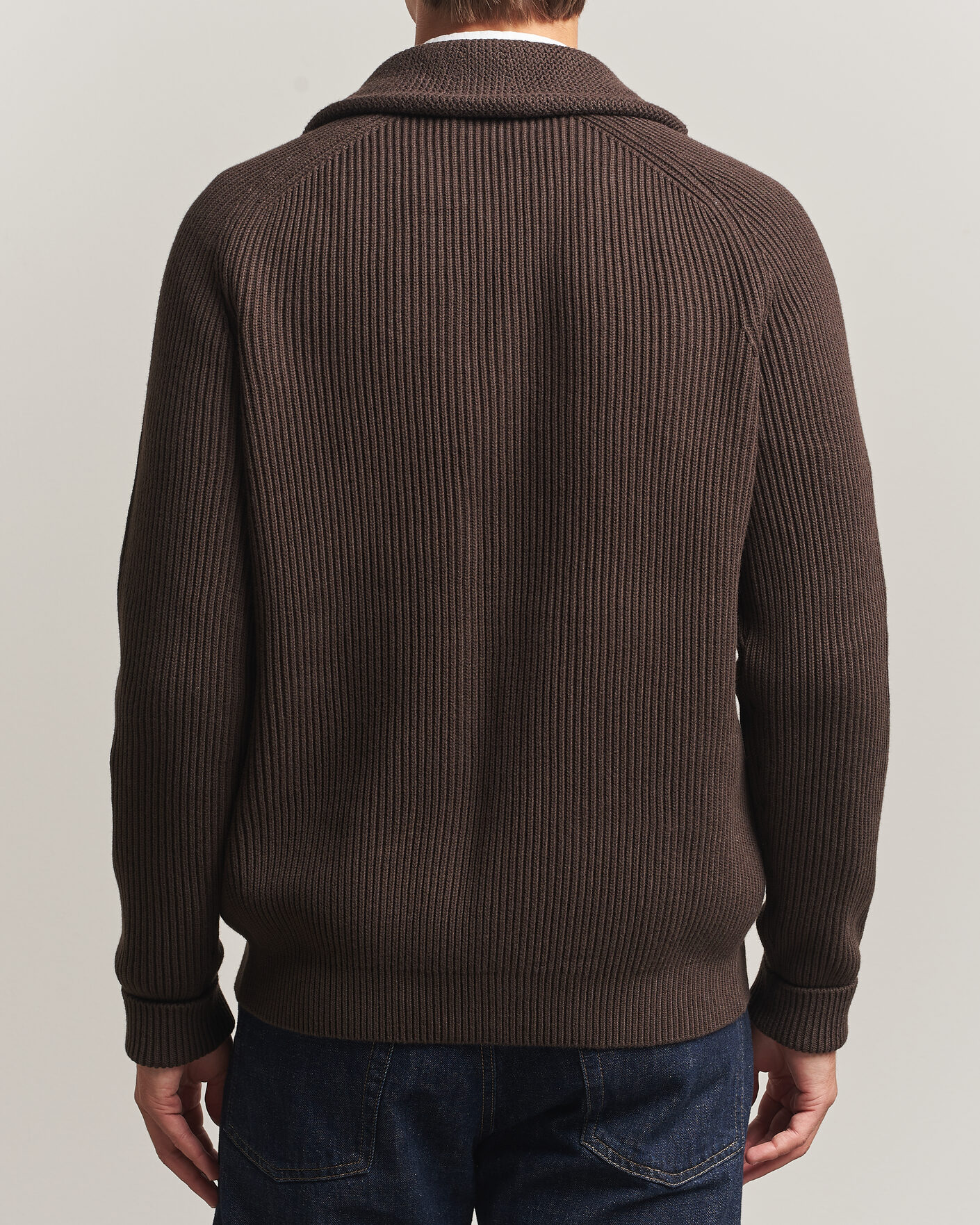 Herre | Trøjer | Morris | Brayden Shawl Cardigan Brown