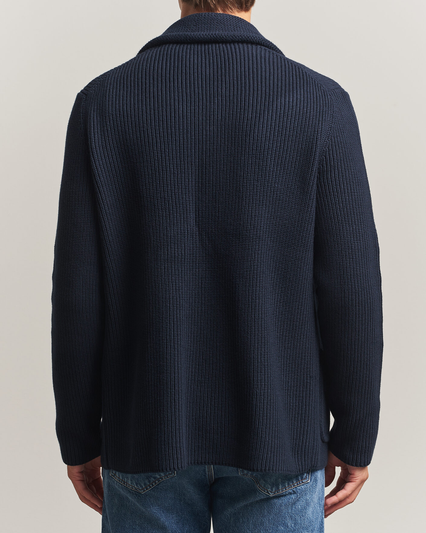 Herre | Trøjer | Morris | Brayden DB Shawl Cardigan Navy