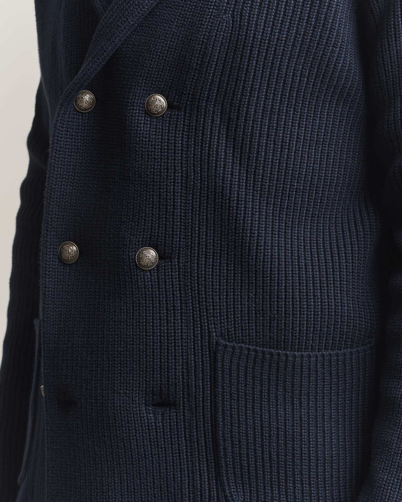 Herre | Trøjer | Morris | Brayden DB Shawl Cardigan Navy