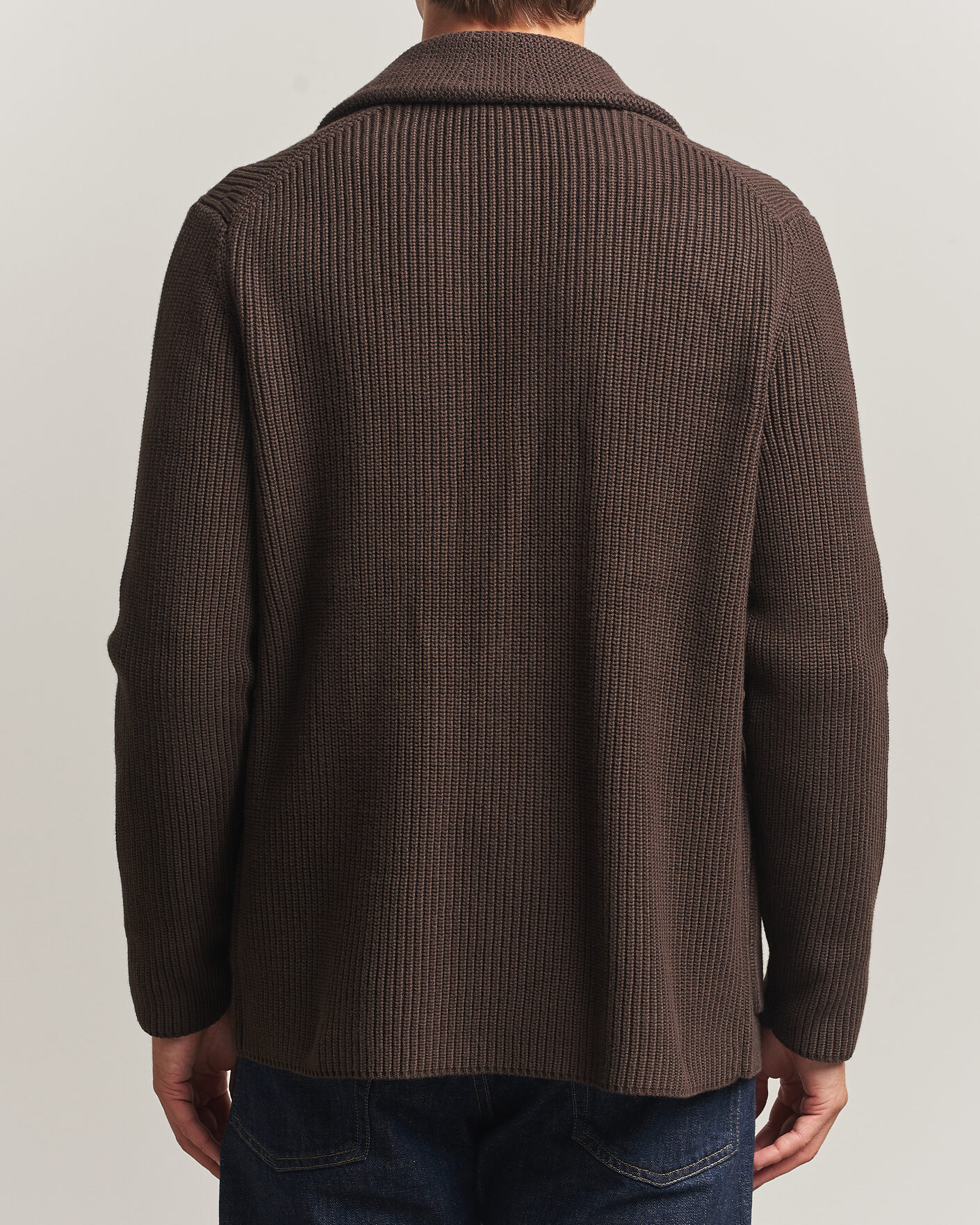Herre | Trøjer | Morris | Brayden DB Shawl Cardigan Brown
