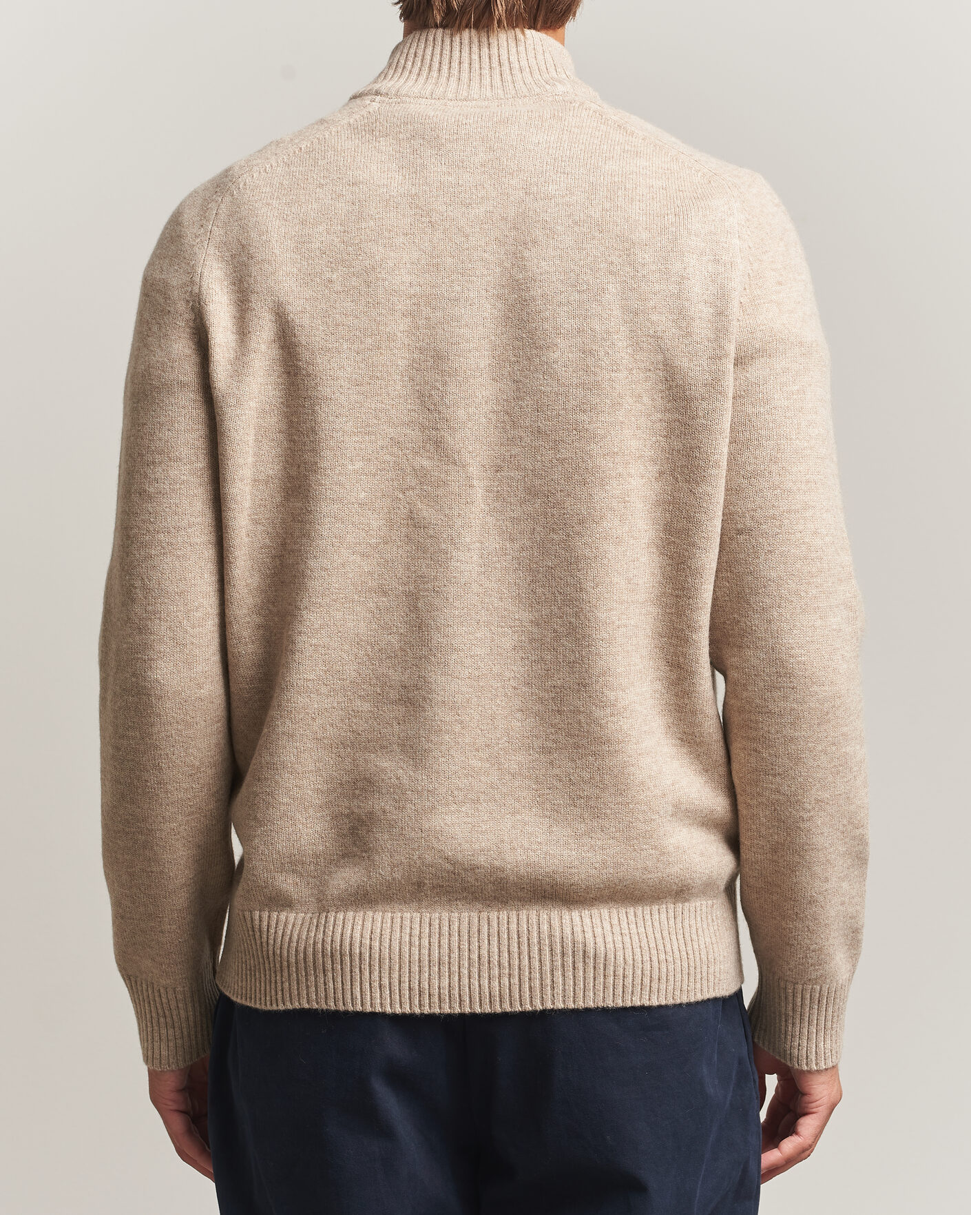 Herre | Trøjer | Morris | Hertford Lambswool Half Zip Khaki