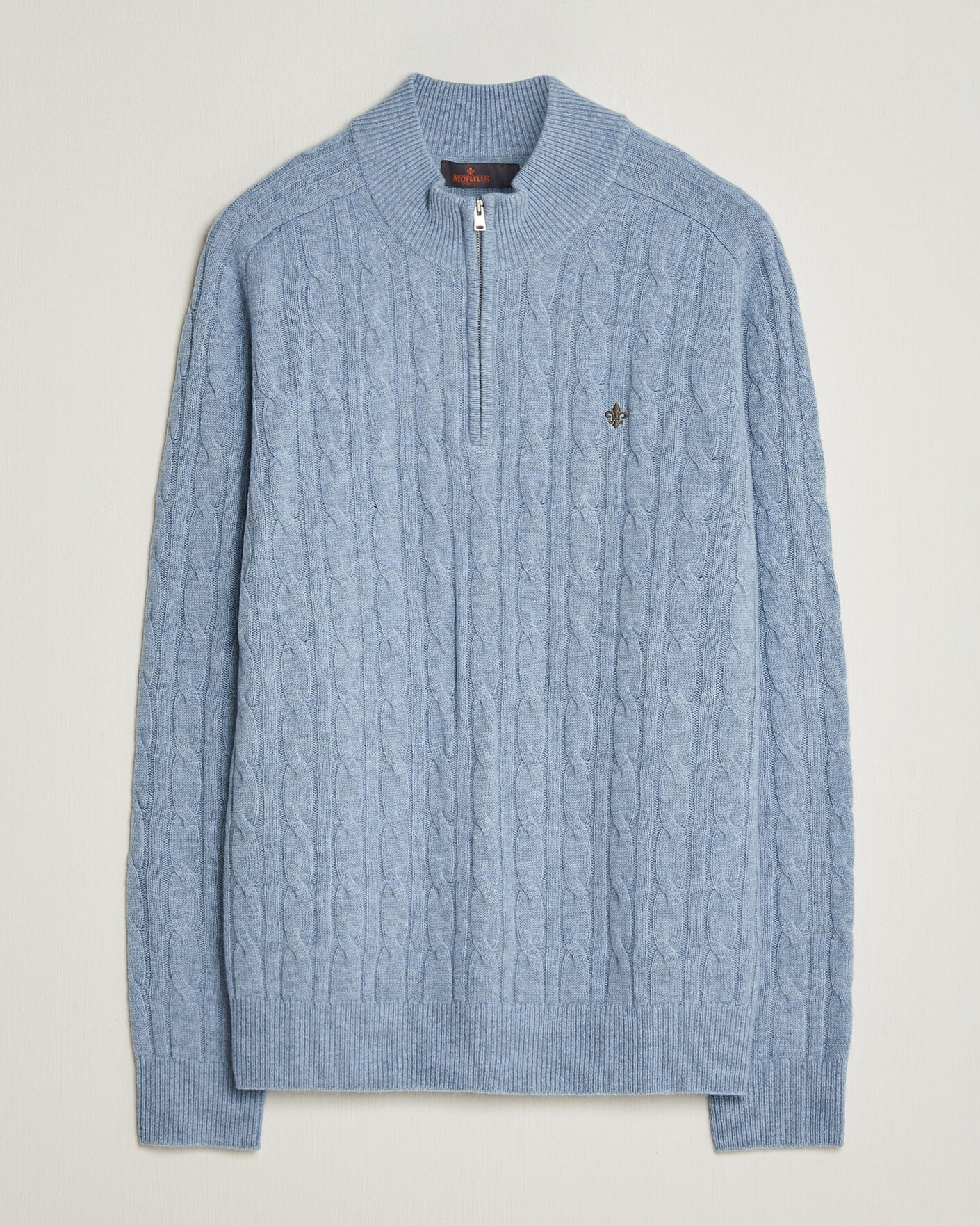 Herre | Trøjer | Morris | Hertford Cable Half Zip Blue