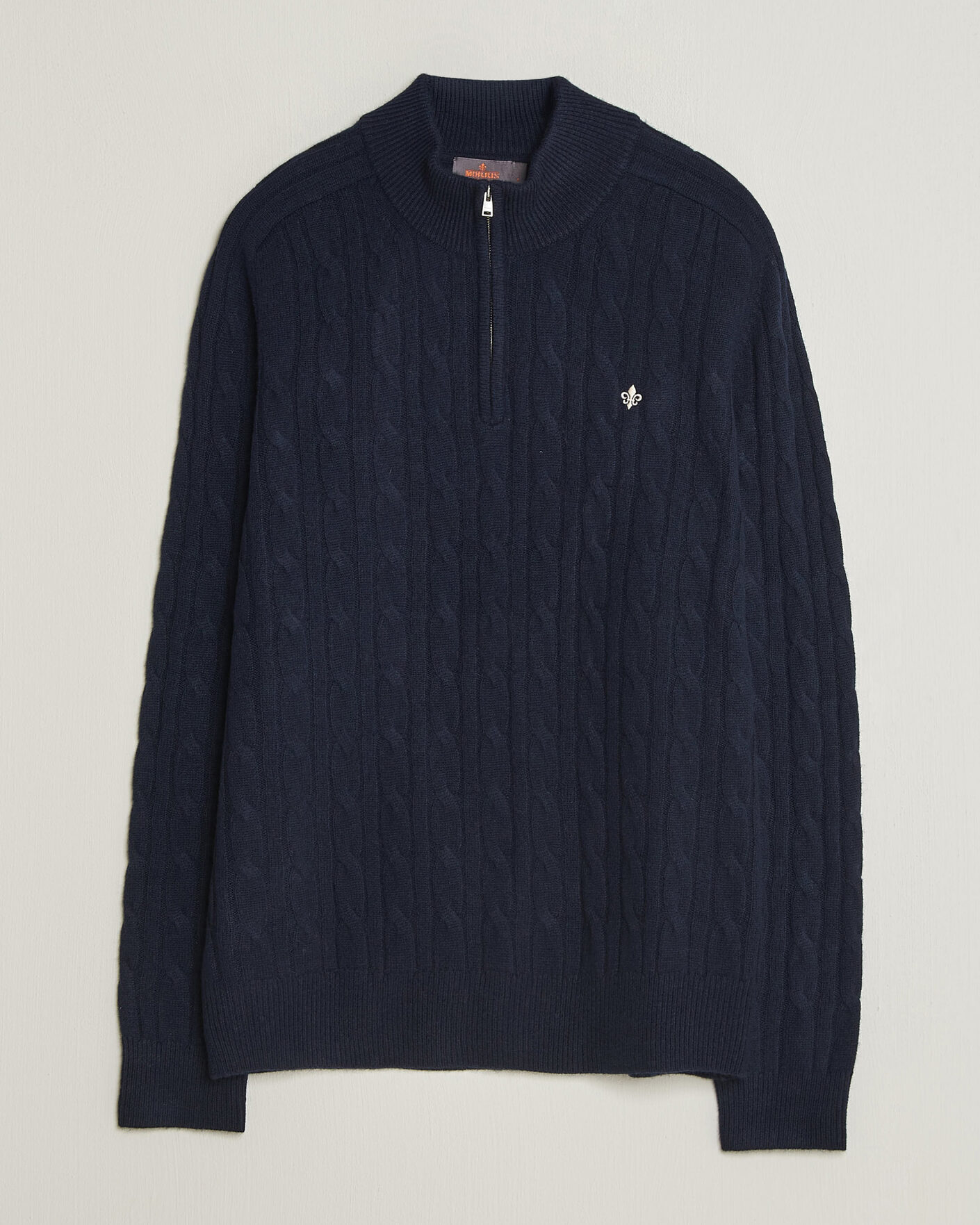 Herre | Trøjer | Morris | Hertford Cable Half Zip Navy
