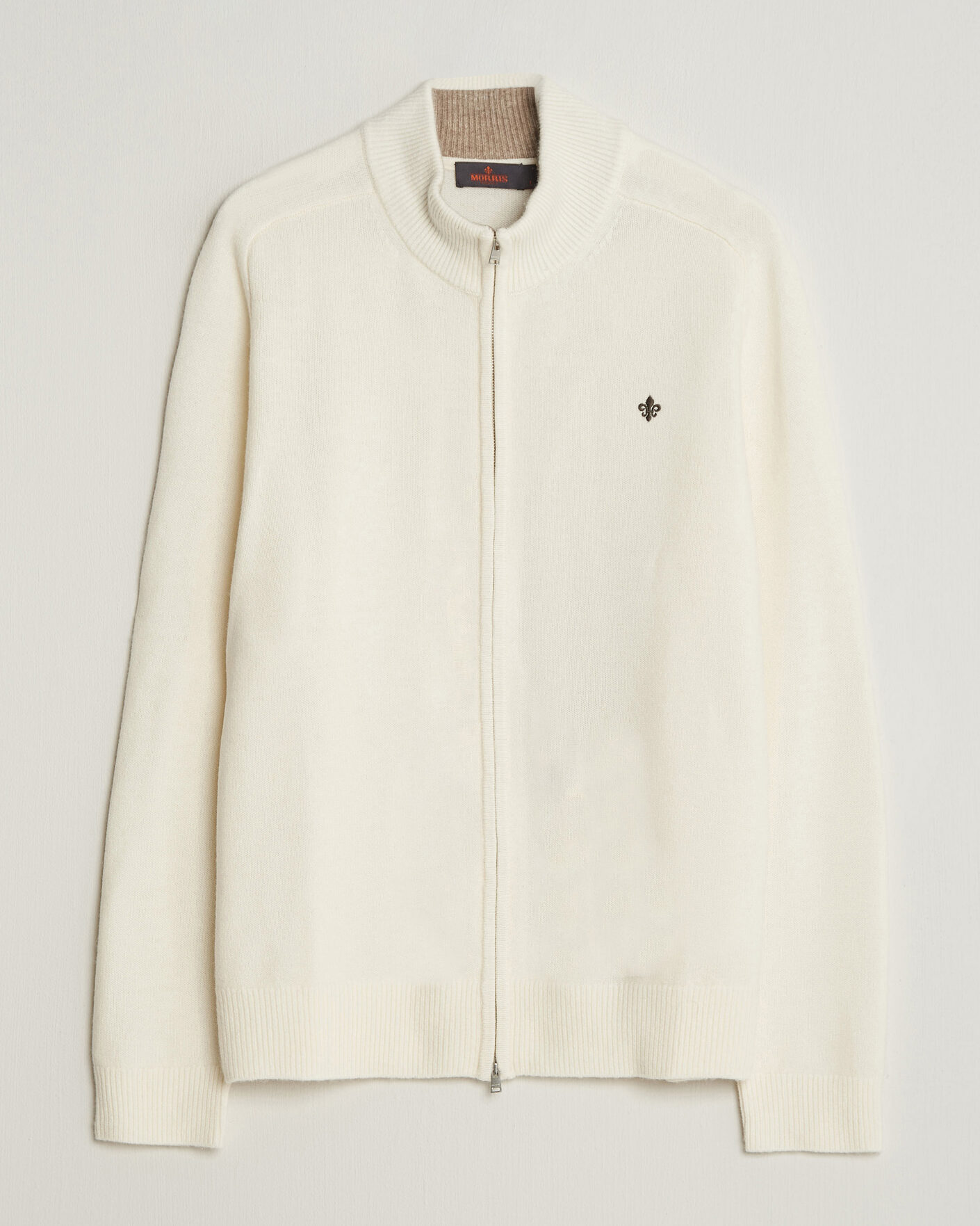 Herre | Trøjer | Morris | Hertford Zip Cardigan Off White