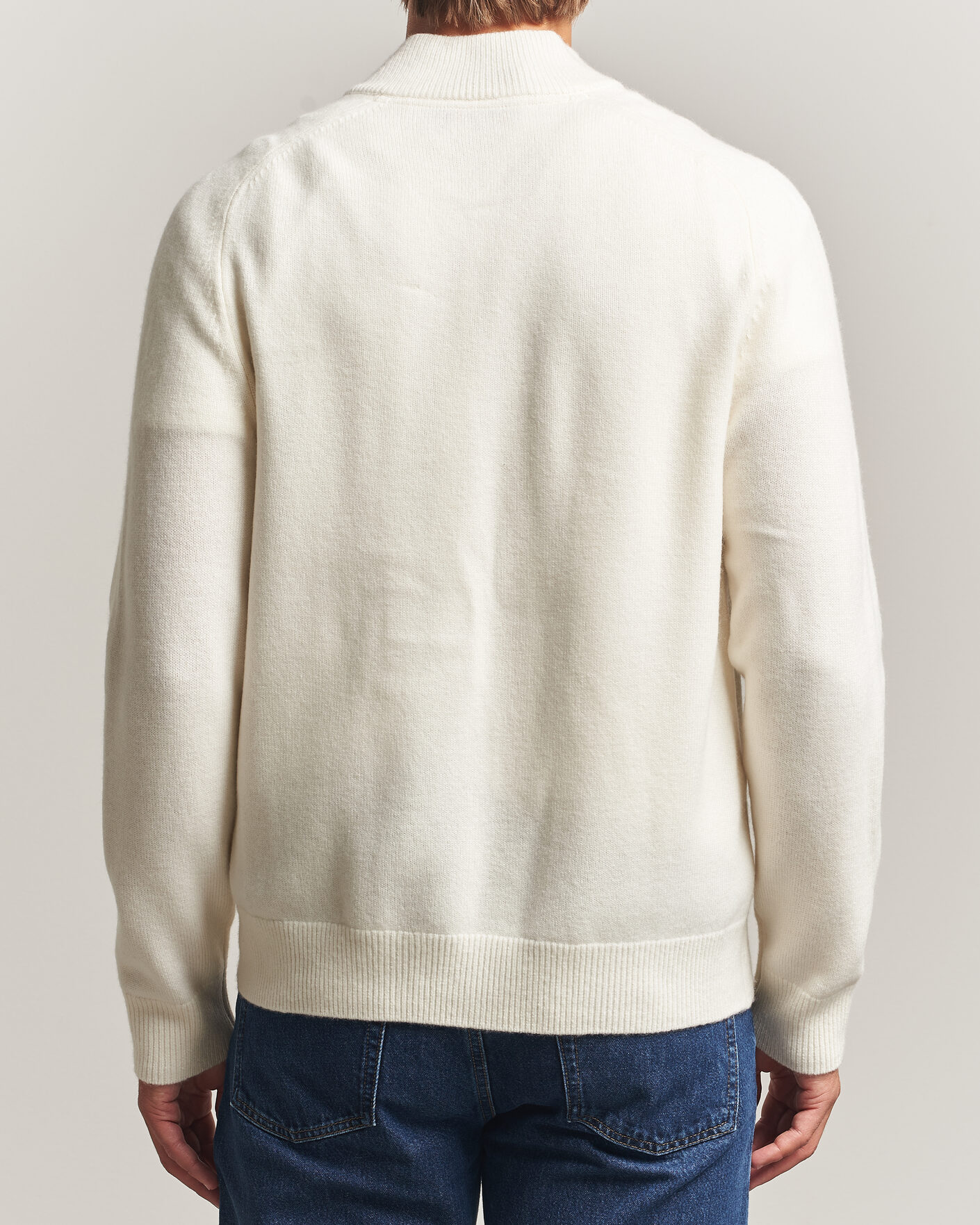 Herre | Trøjer | Morris | Hertford Zip Cardigan Off White
