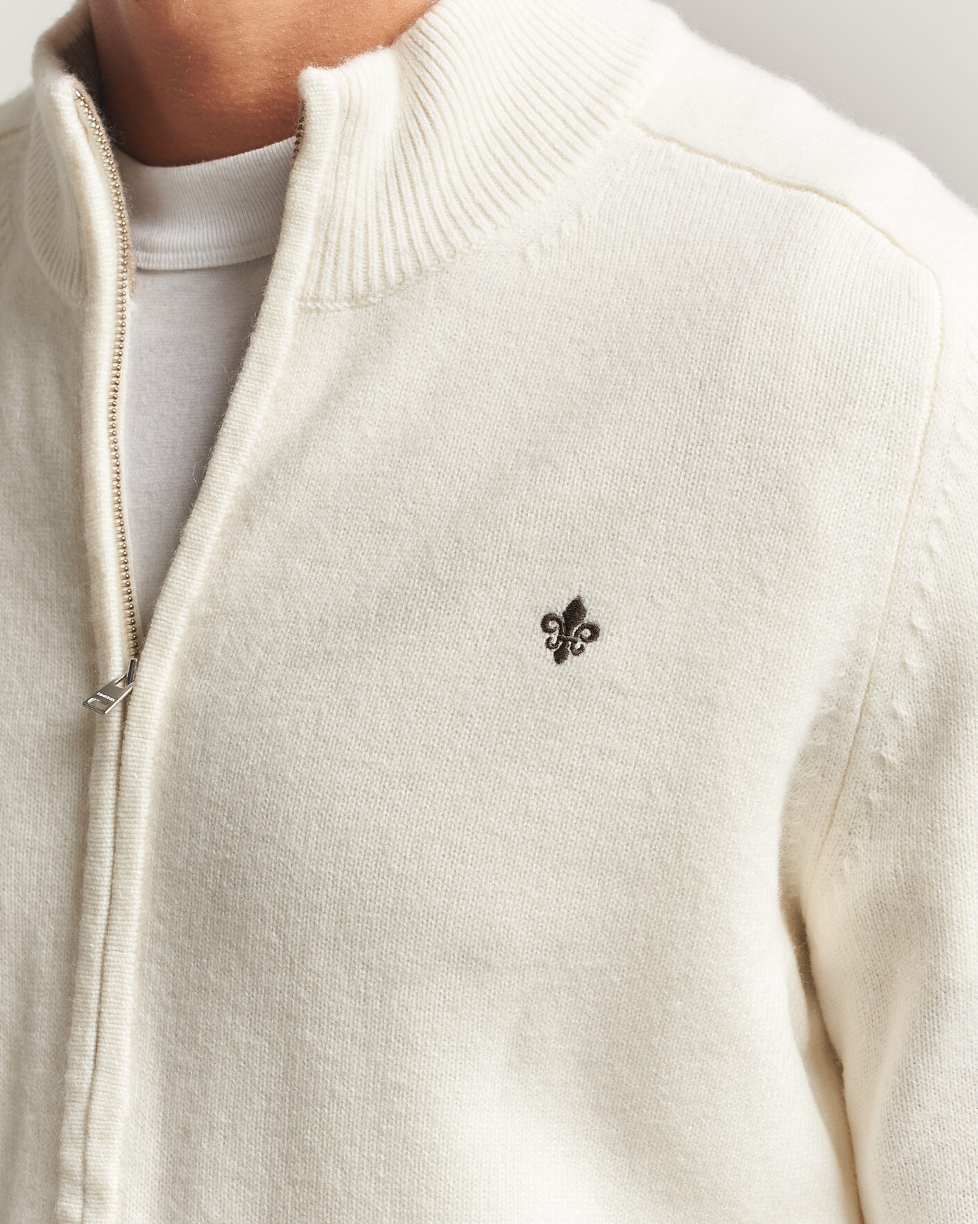 Herre | Trøjer | Morris | Hertford Zip Cardigan Off White