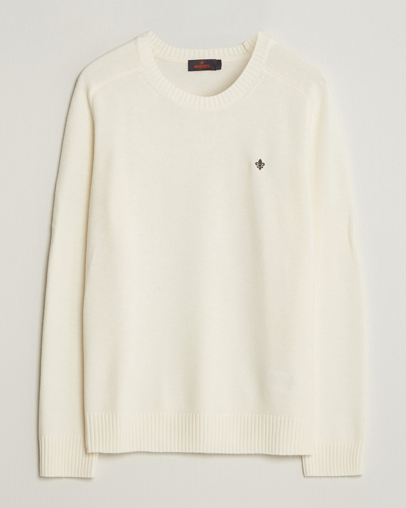 Herre | Trøjer | Morris | Hertford Lambswool Crew Neck Off White