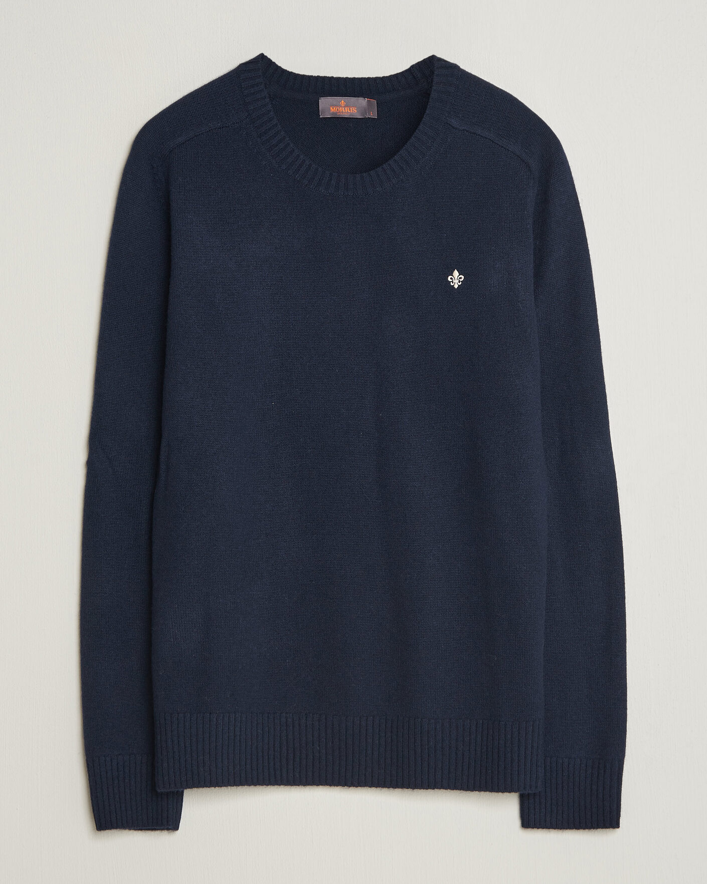 Herre | Trøjer | Morris | Hertford Lambswool Crew Neck Navy