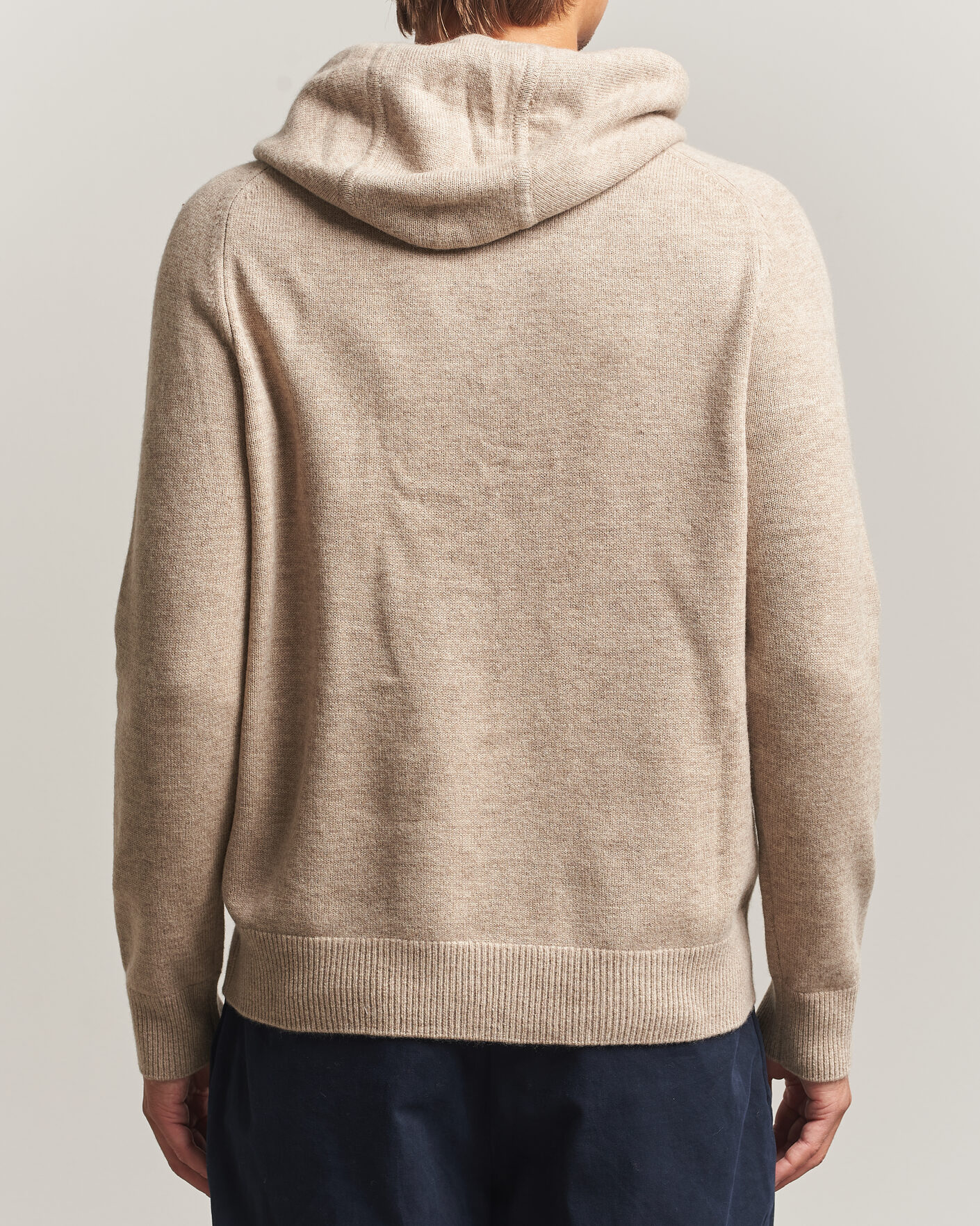 Herre | Trøjer | Morris | Hertford Lambswool Hoodie Khaki
