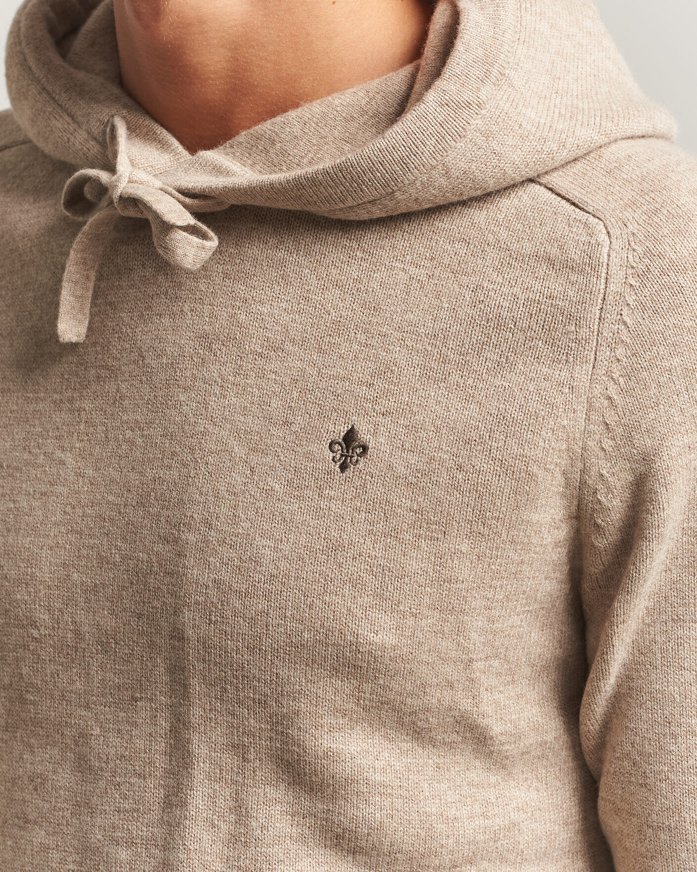 Herre | Trøjer | Morris | Hertford Lambswool Hoodie Khaki