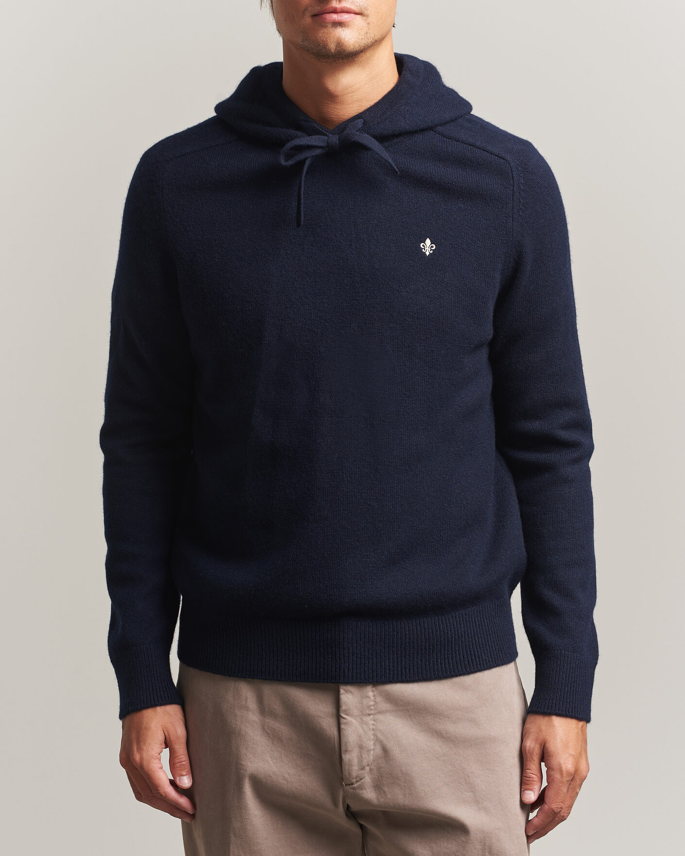 Herre | Trøjer | Morris | Hertford Lambswool Hoodie Navy