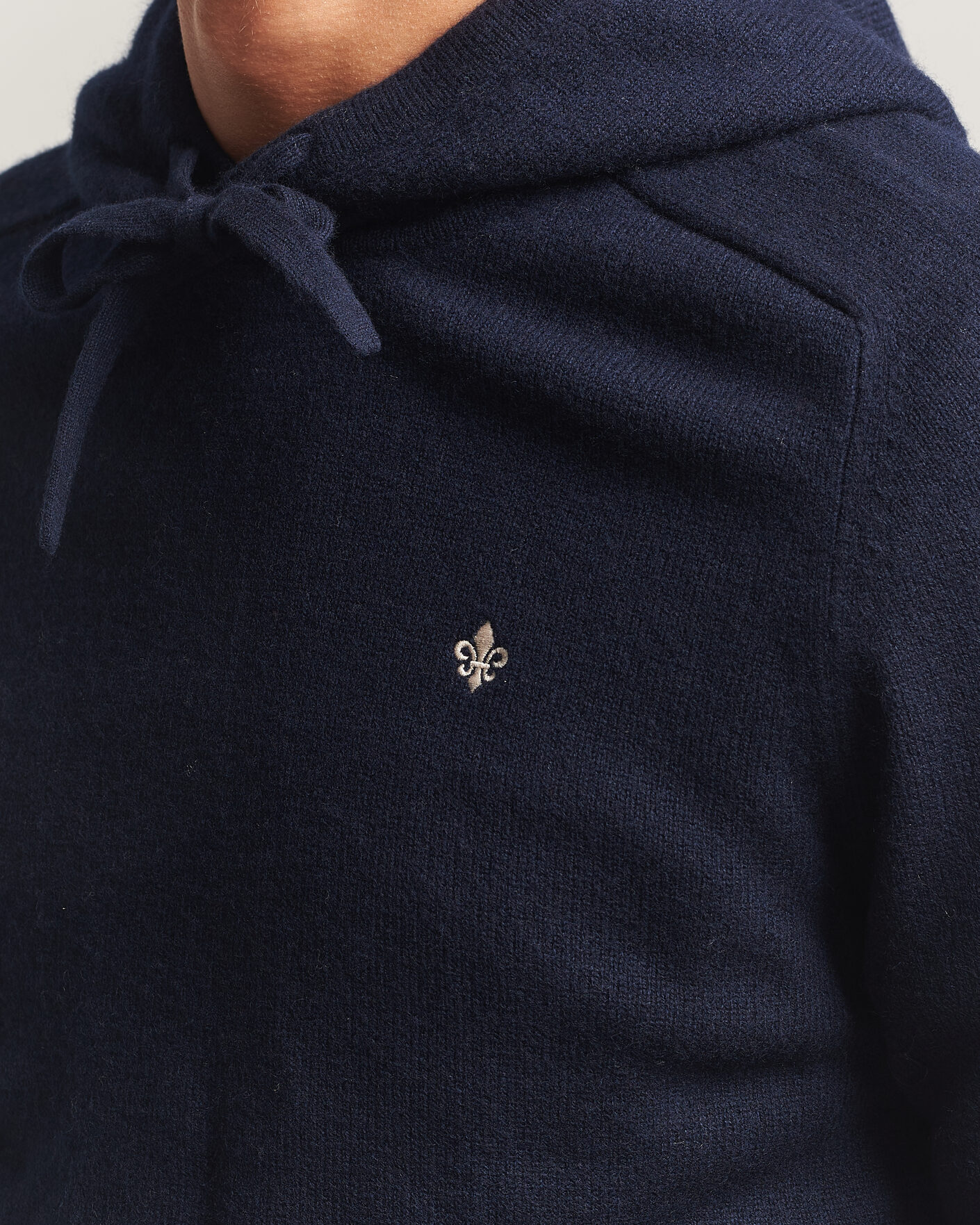 Herre | Trøjer | Morris | Hertford Lambswool Hoodie Navy
