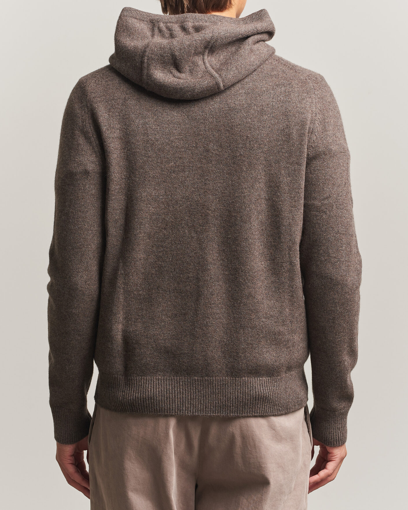 Herre | Trøjer | Morris | Hertford Lambswool Hoodie Brown