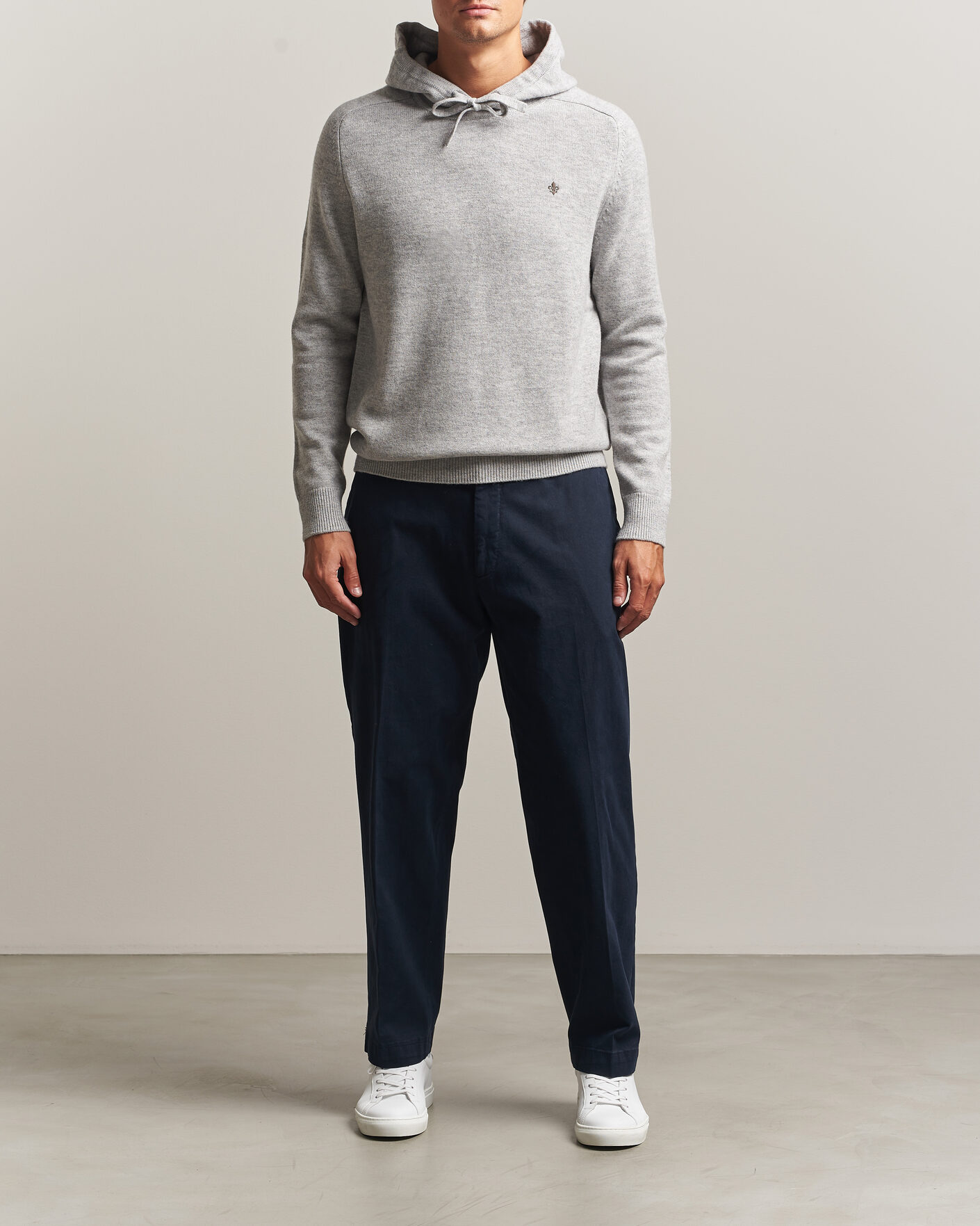 Herre | Trøjer | Morris | Hertford Lambswool Hoodie Grey