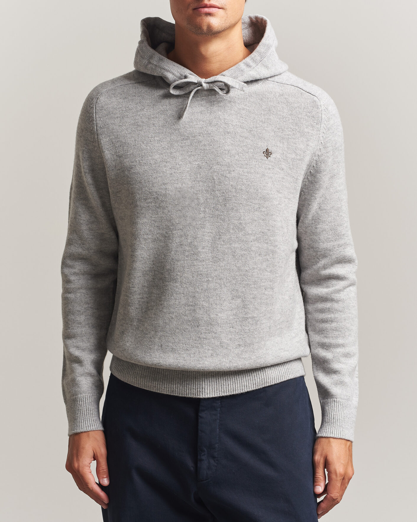 Herre | Trøjer | Morris | Hertford Lambswool Hoodie Grey