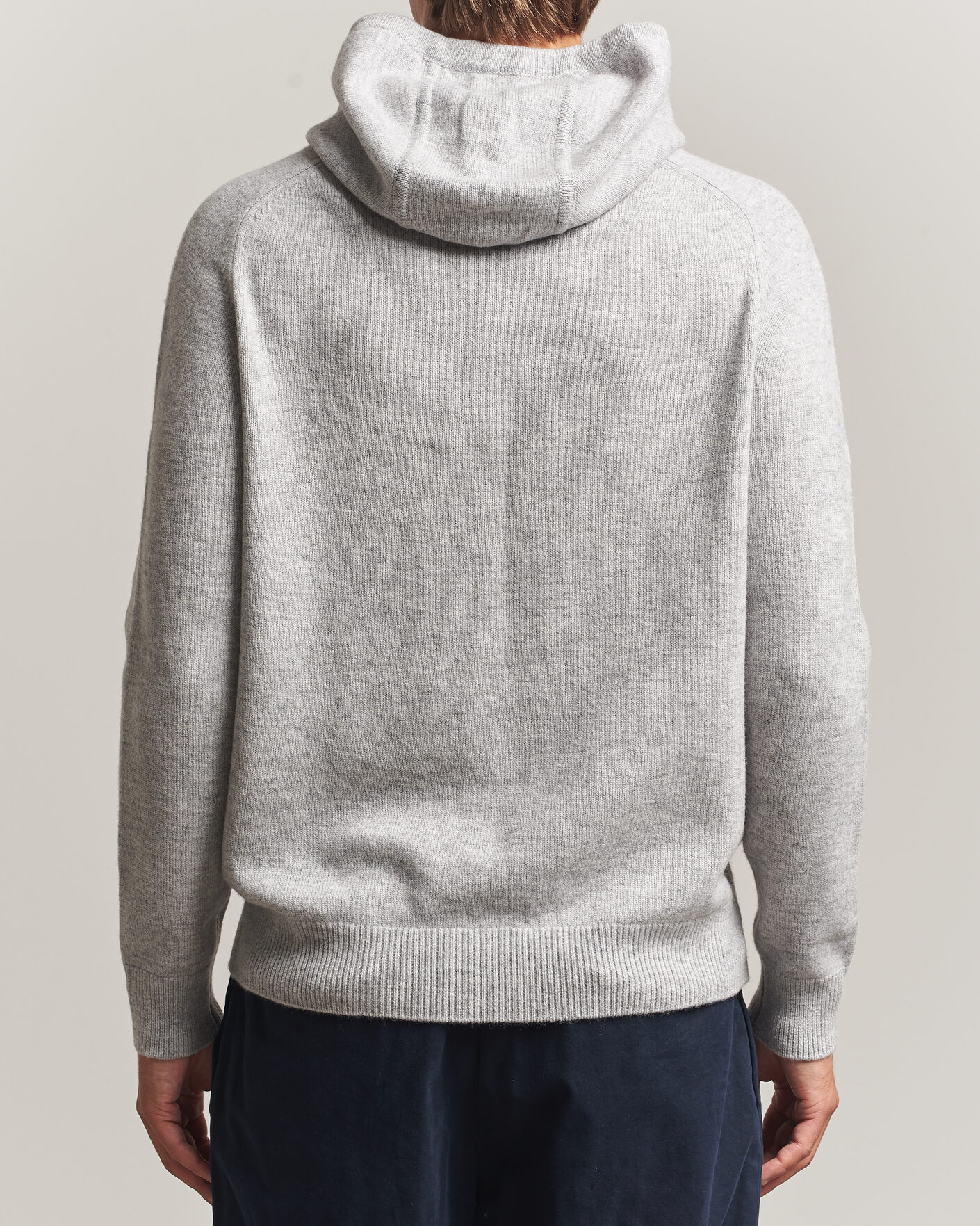 Herre | Trøjer | Morris | Hertford Lambswool Hoodie Grey