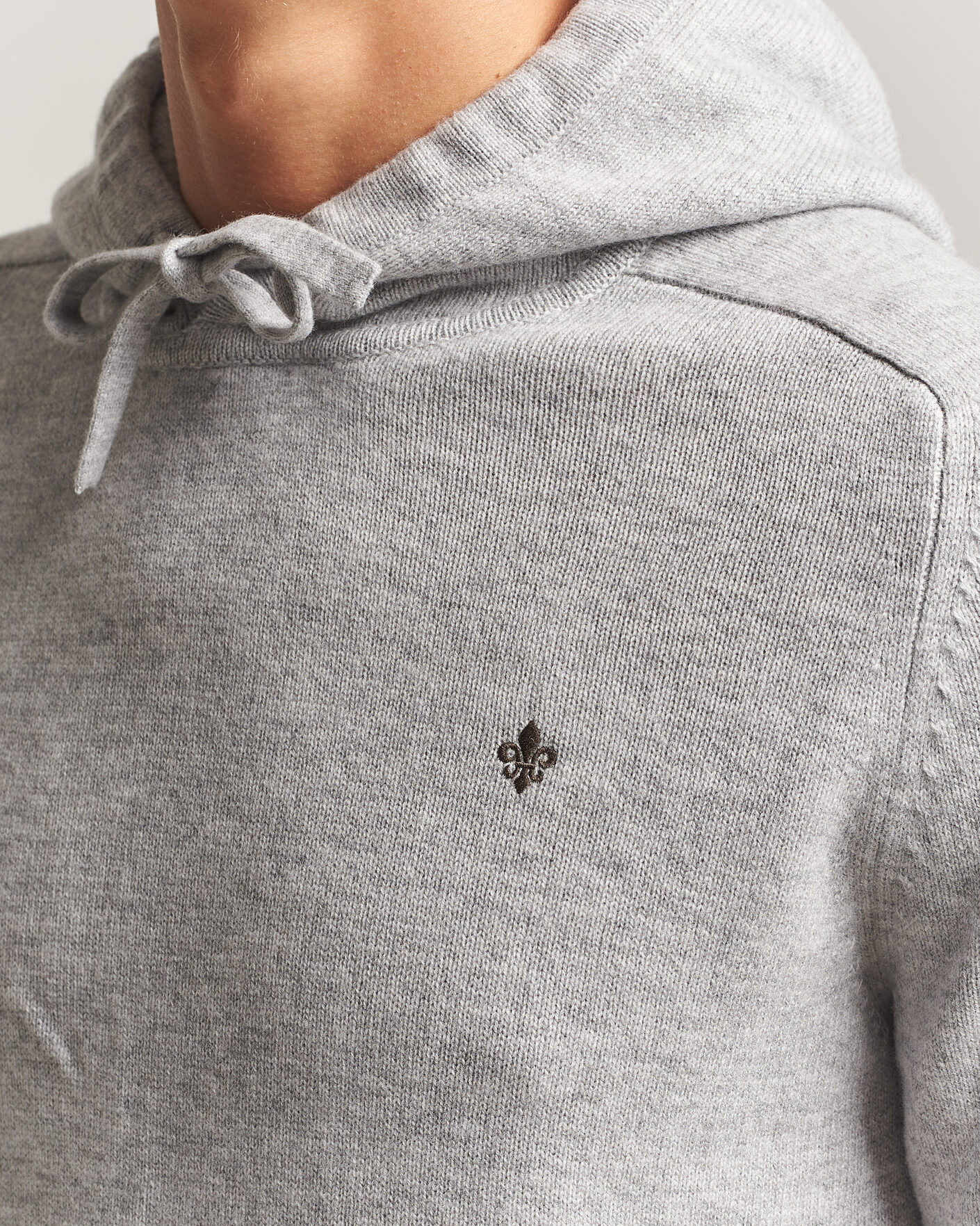 Herre | Trøjer | Morris | Hertford Lambswool Hoodie Grey