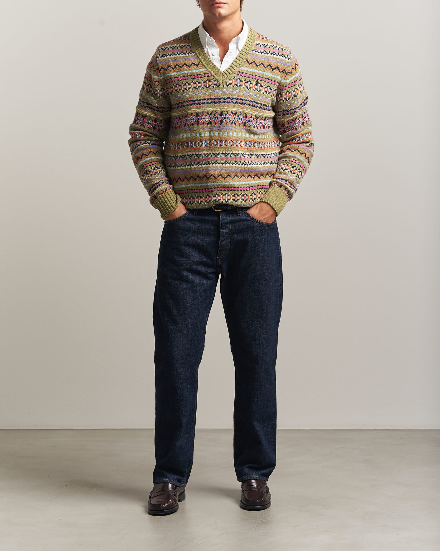 Herre | Trøjer | Morris | Tavish V-Neck Olive