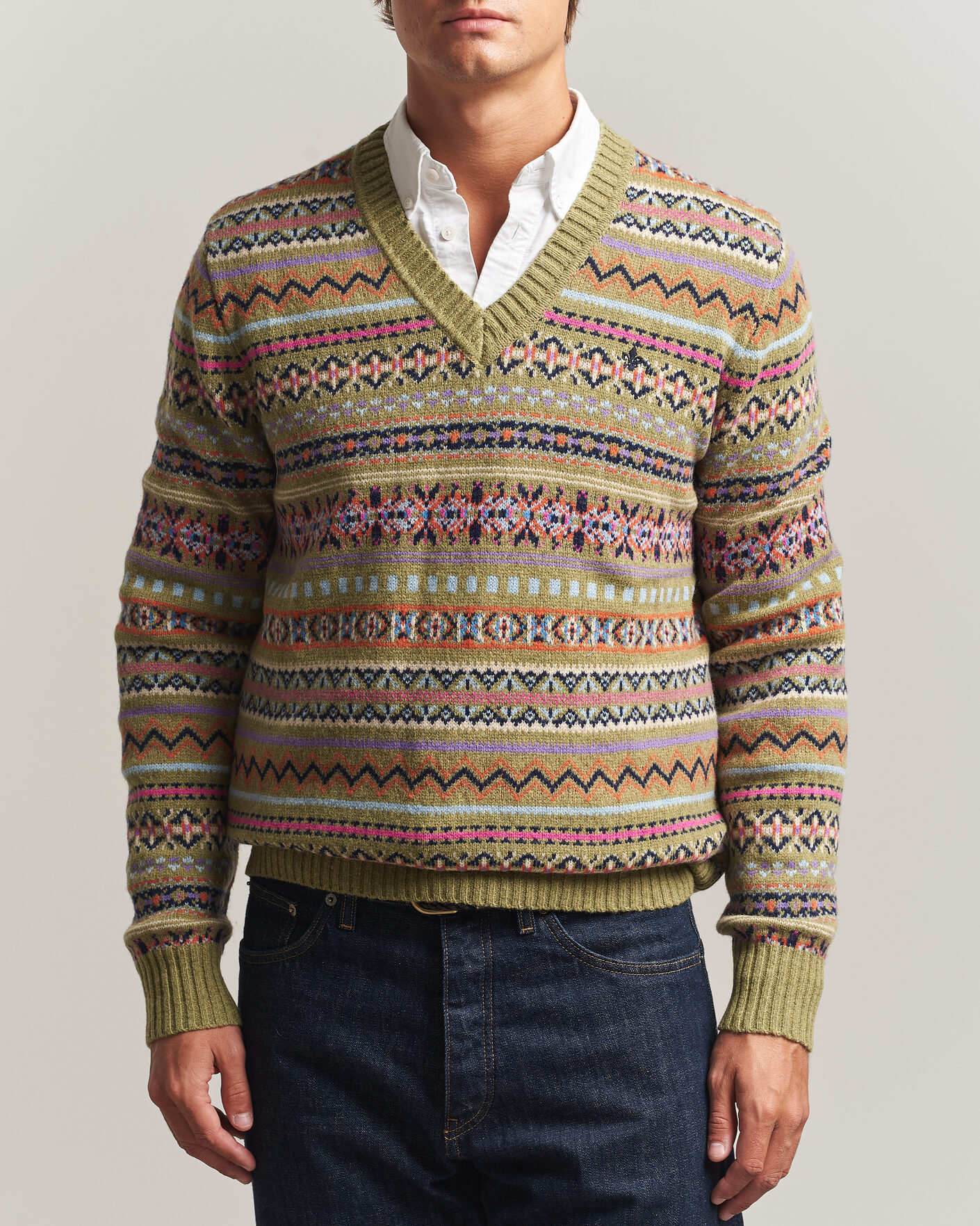 Herre | Trøjer | Morris | Tavish V-Neck Olive