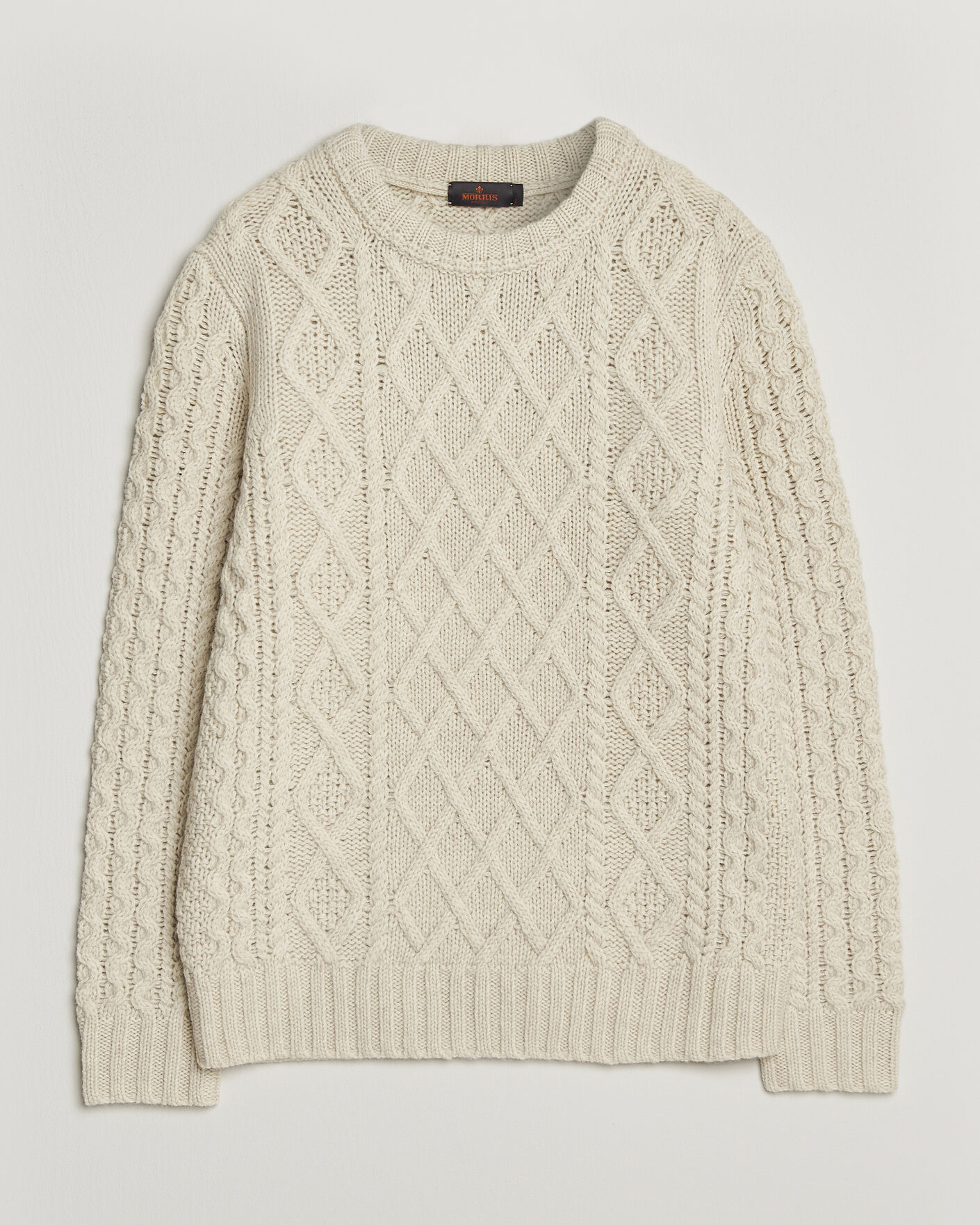 Herre | Trøjer | Morris | Ramsey Cable Sweater Off White